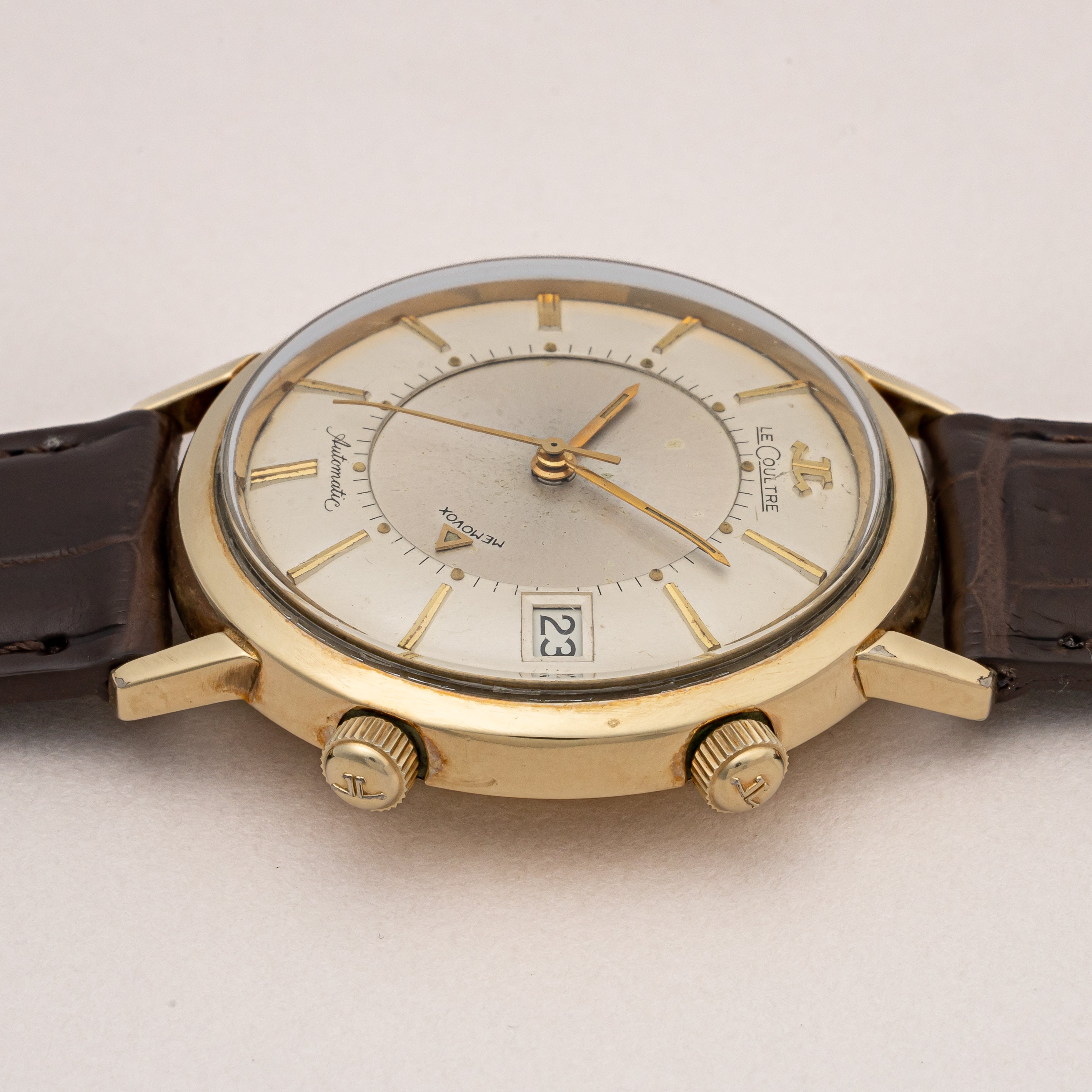 ジャガー・ルクルト メモボックス 1950年代製 10K金張り ハーフローター