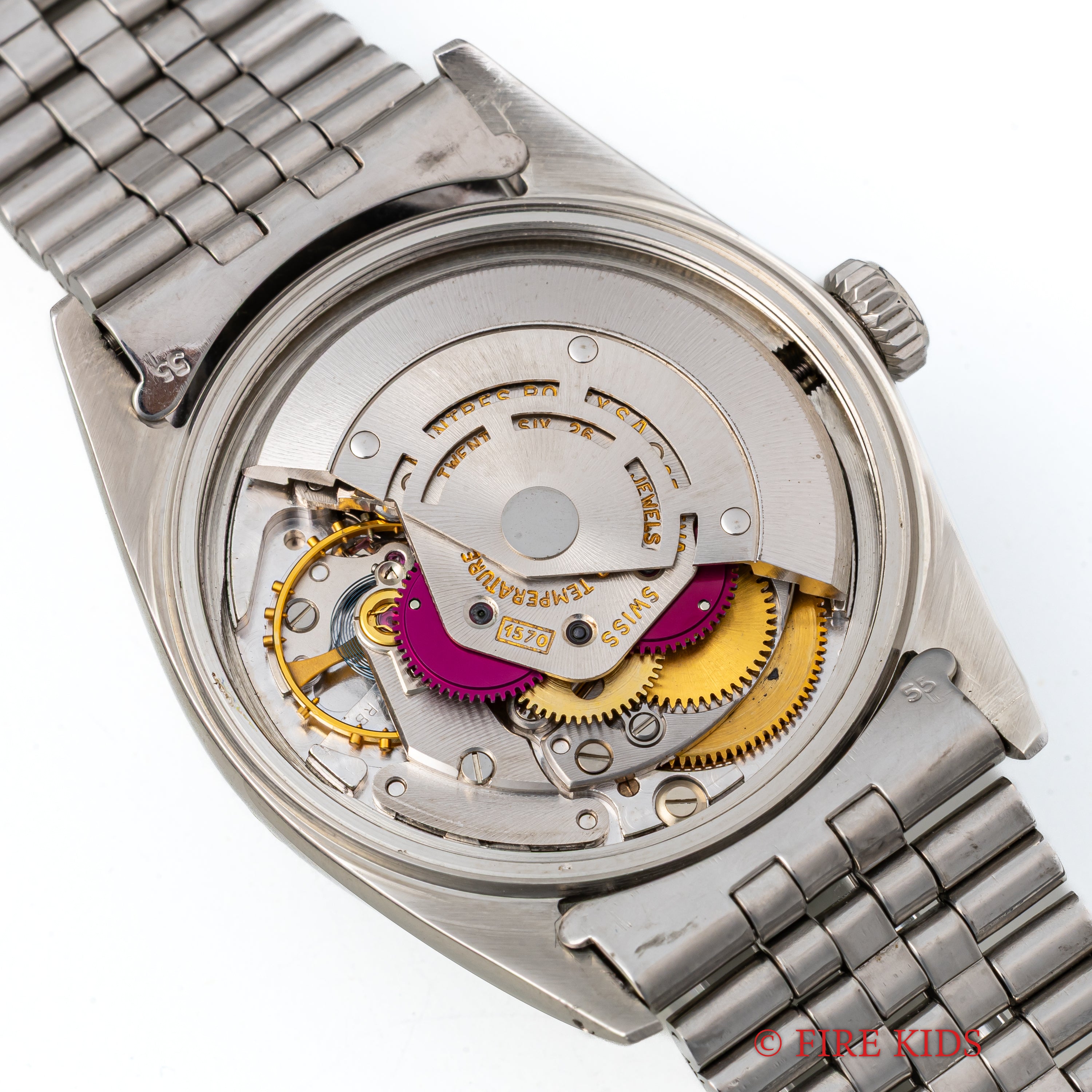 ロレックス デイトジャスト コンフェッティダイヤル 1968年製 Ref.1601 レッドアイ 純正ジュビリーブレス