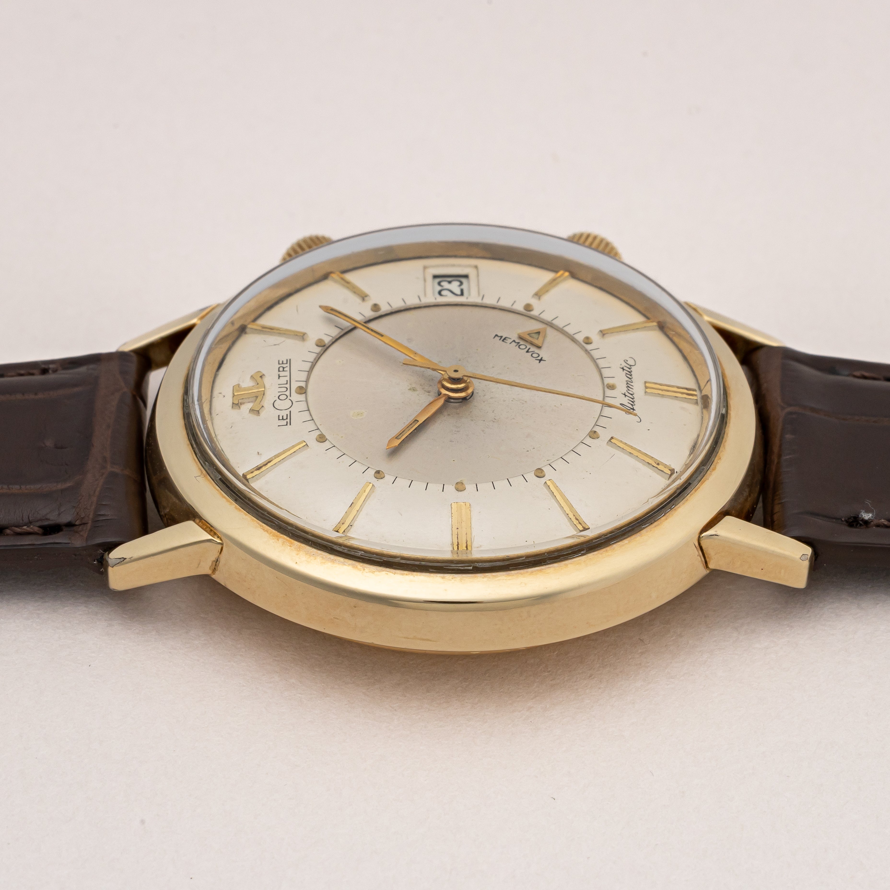 ジャガー・ルクルト メモボックス 1950年代製 10K金張り ハーフローター