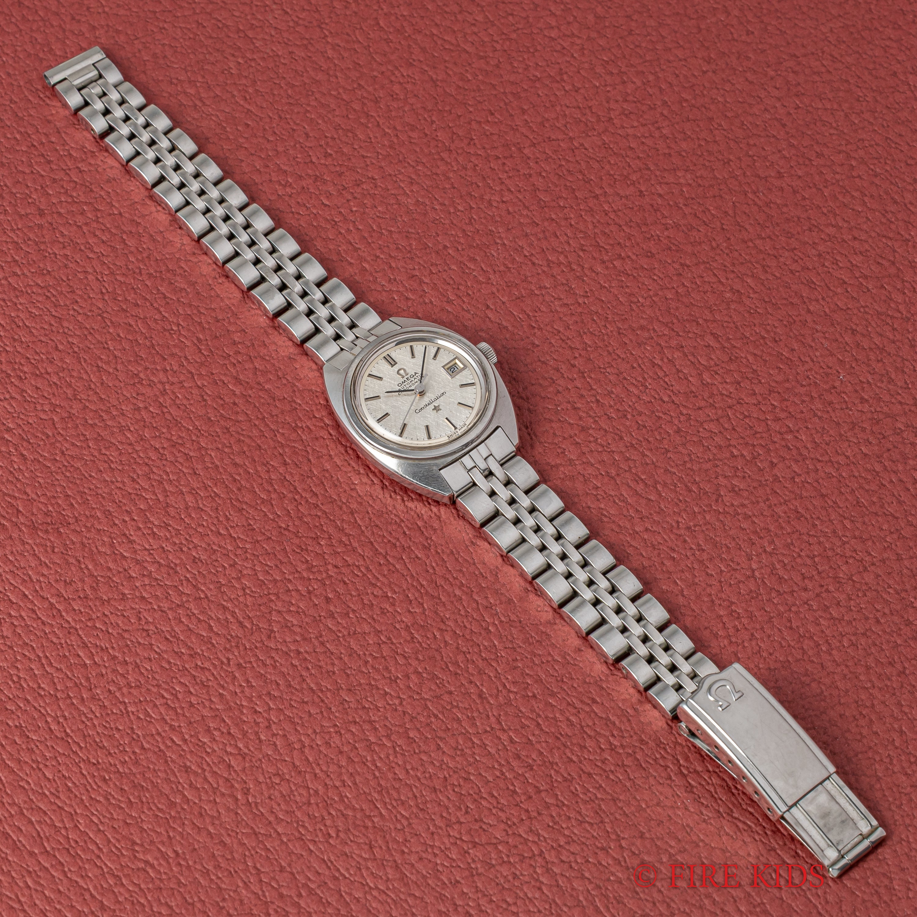 オメガ コンステレーション 1968年製 ジェンタデザイン レディース 純正ステンレスブレス付