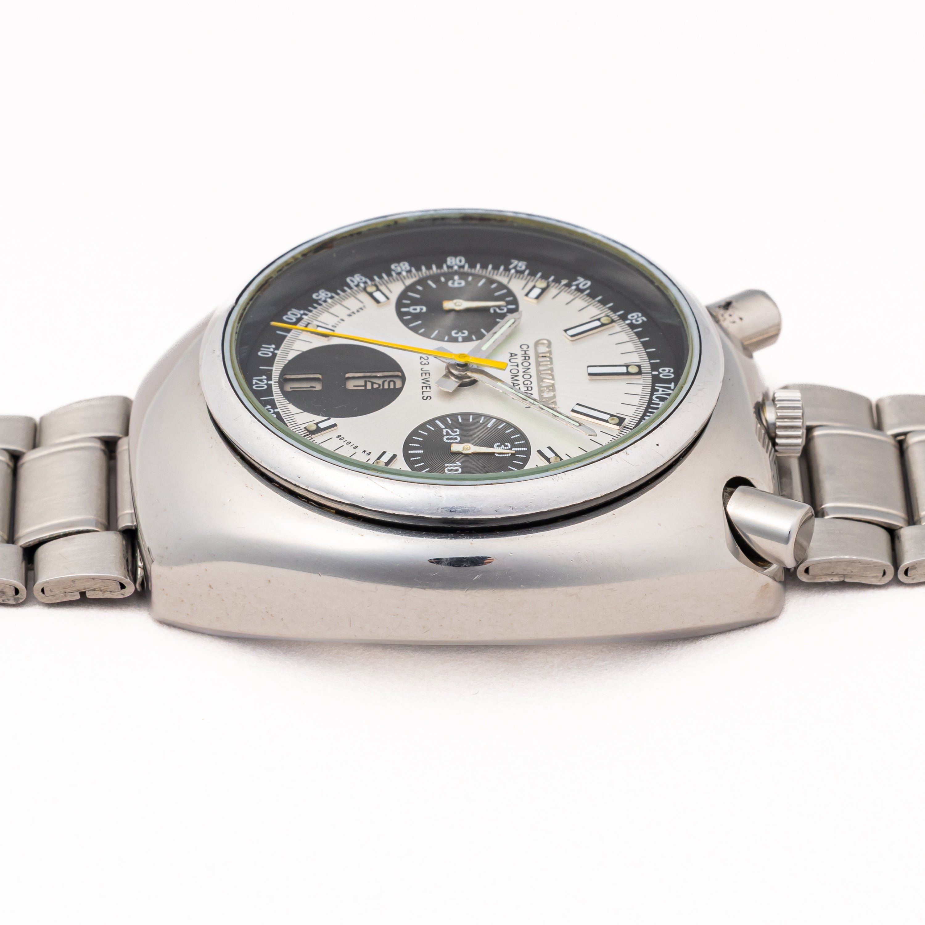 シチズン ツノクロノ チャレンジタイマー 1971年製 自動巻きクロノグラフ 純正ブレス