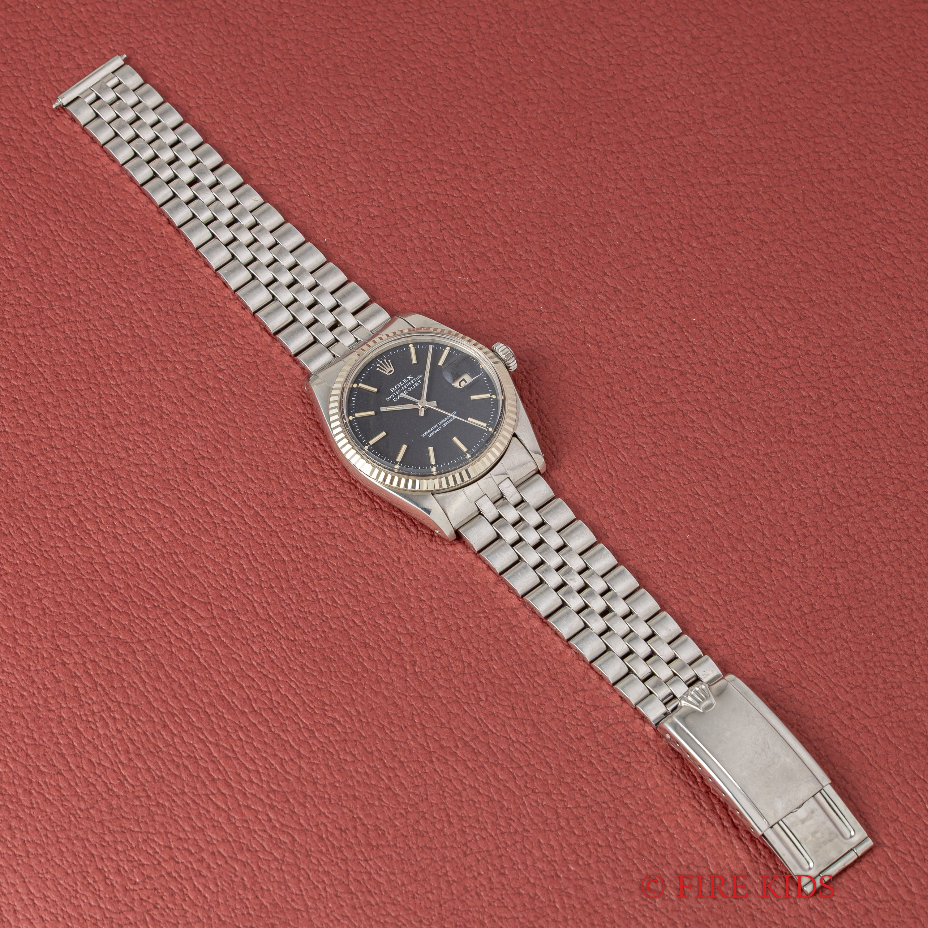 ロレックス デイトジャスト コンフェッティダイヤル 1968年製 Ref.1601 レッドアイ 純正ジュビリーブレス