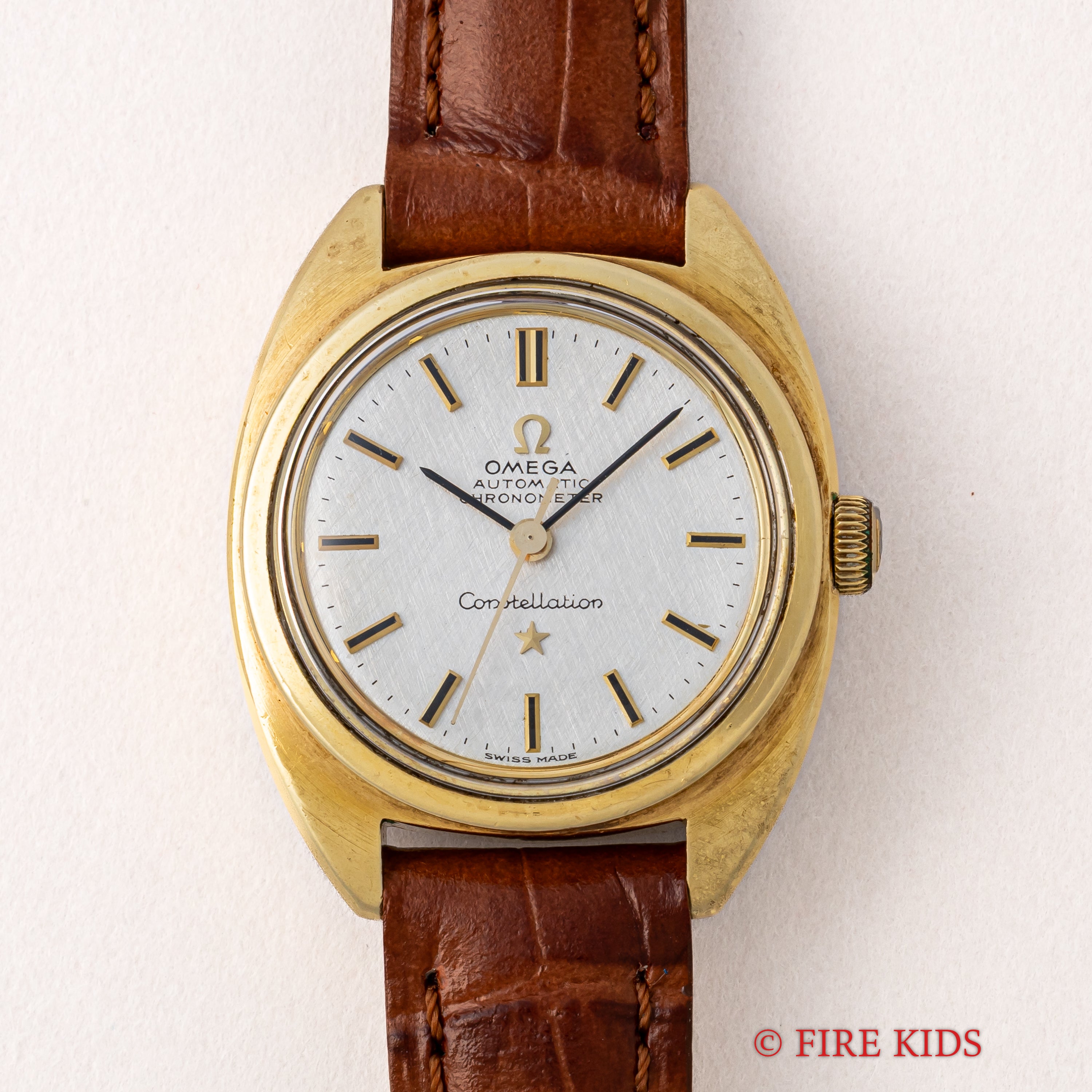 オメガ コンステレーション レディース 金張りステンバック 1968年製 自動巻 Ref.567.001