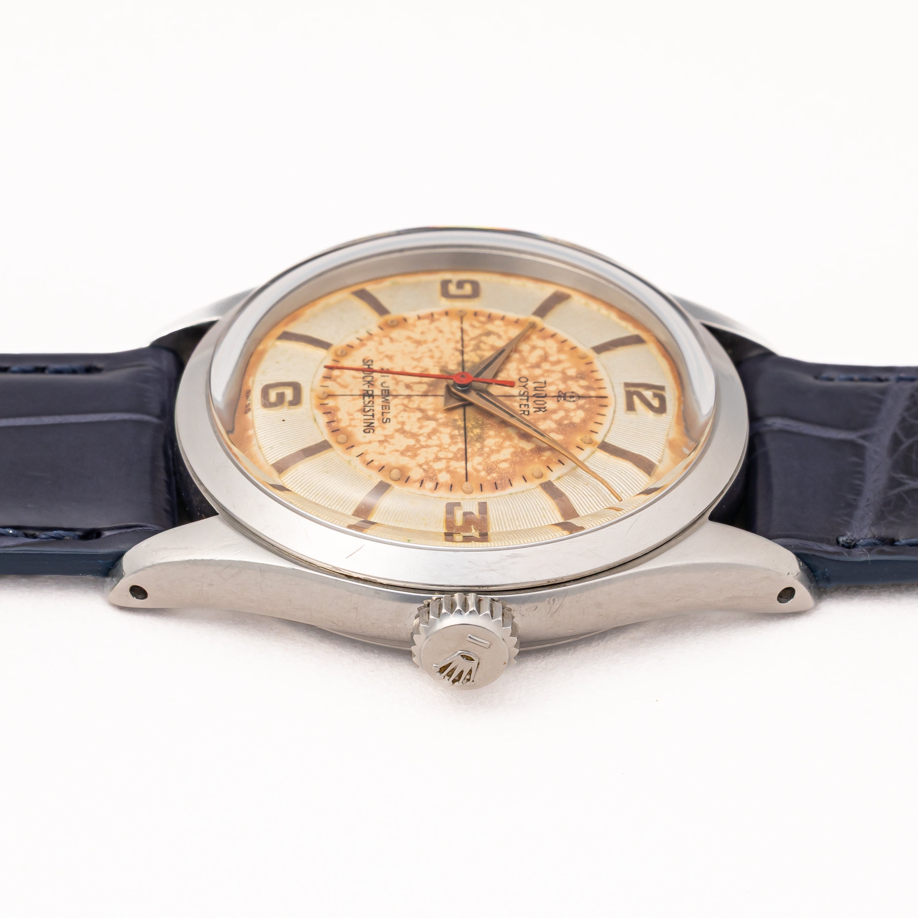 チューダー 小バラ オイスター タキシードダイアル 赤秒針 手巻き 1958年製 Ref.7934 Cal.1156