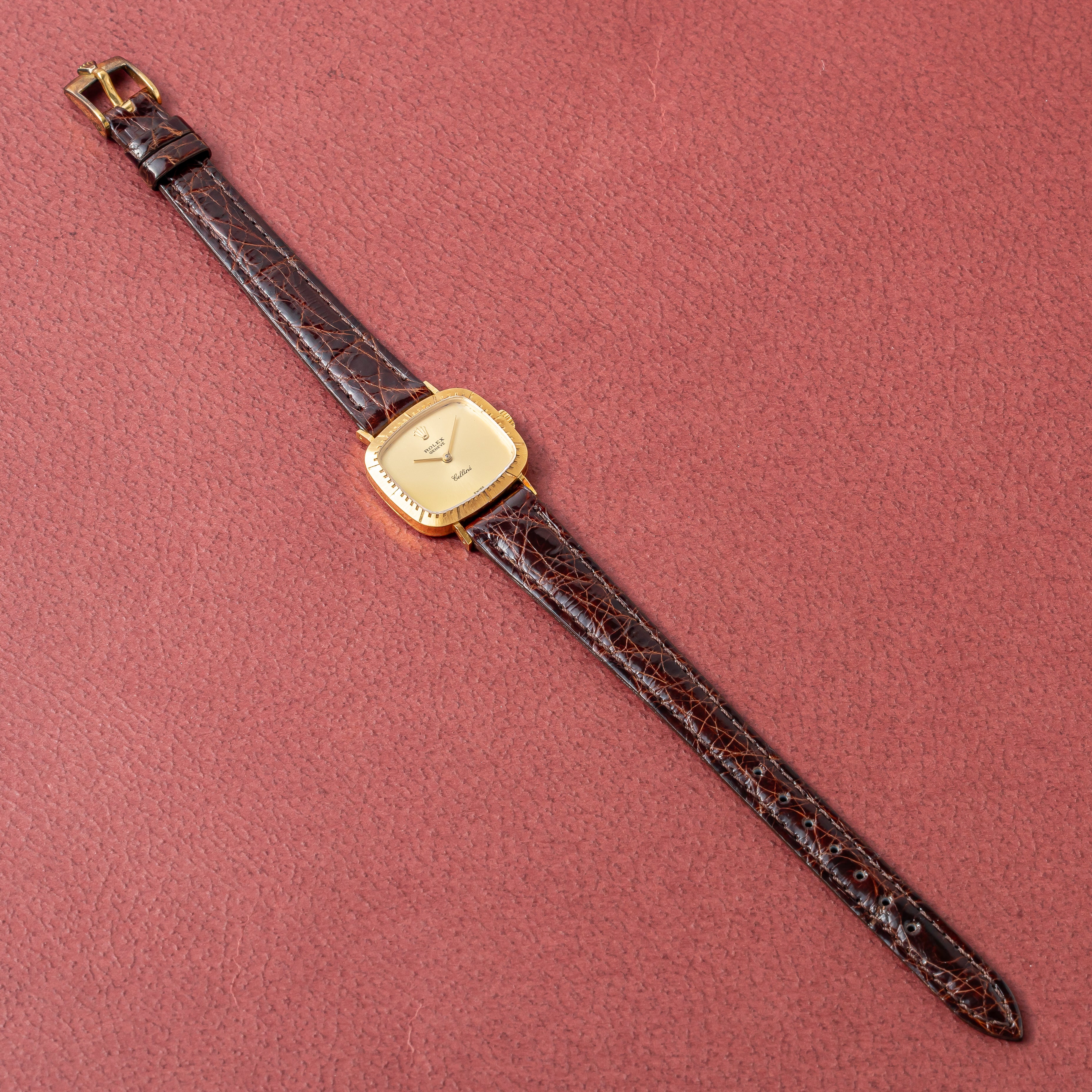 ロレックス チェリーニ レディース 1981年製 Ref.4082 18金イエローゴールド 純正尾錠付き