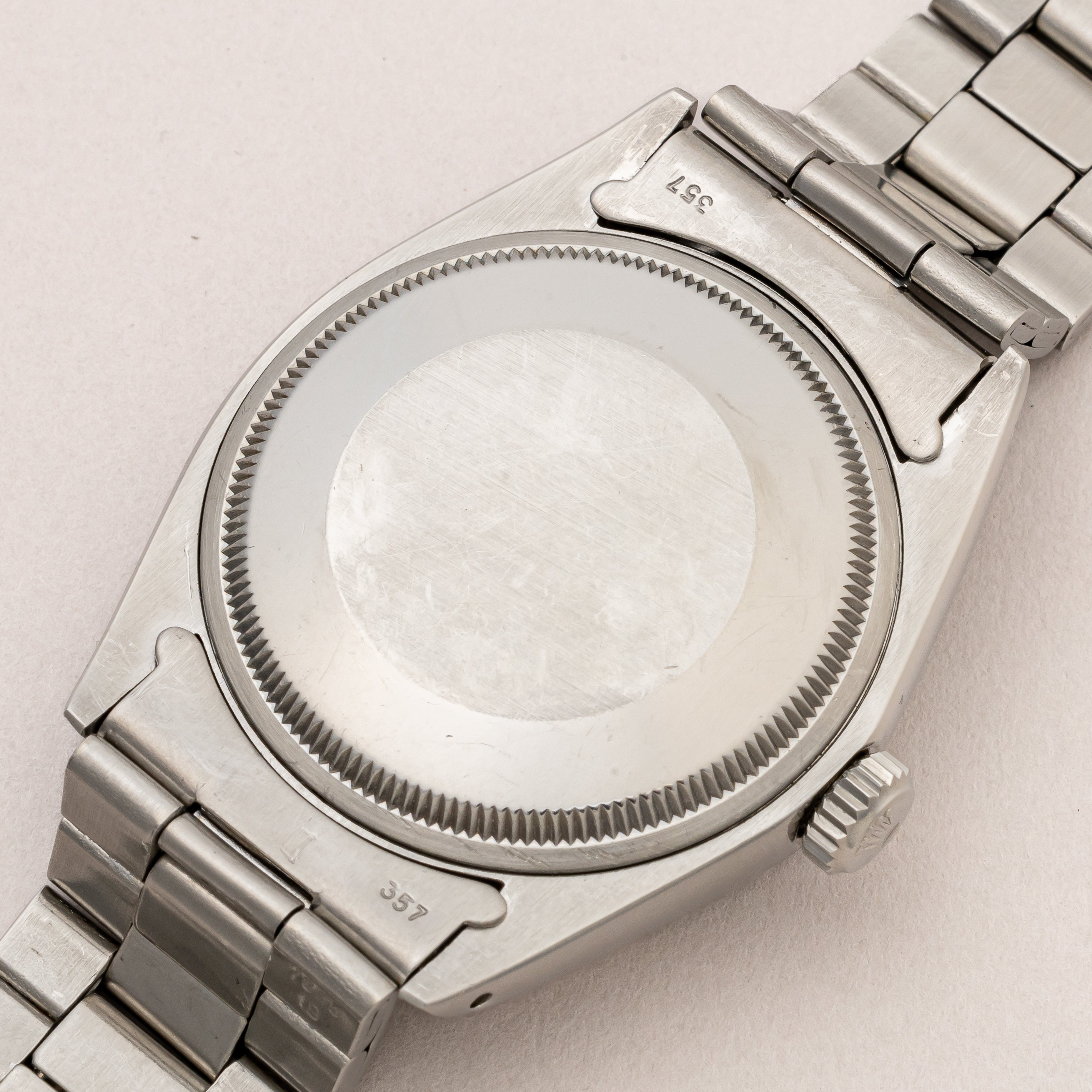 ロレックス オイスターパーペチュアルデイト 1967年製 Ref.1500 パープルダイヤル