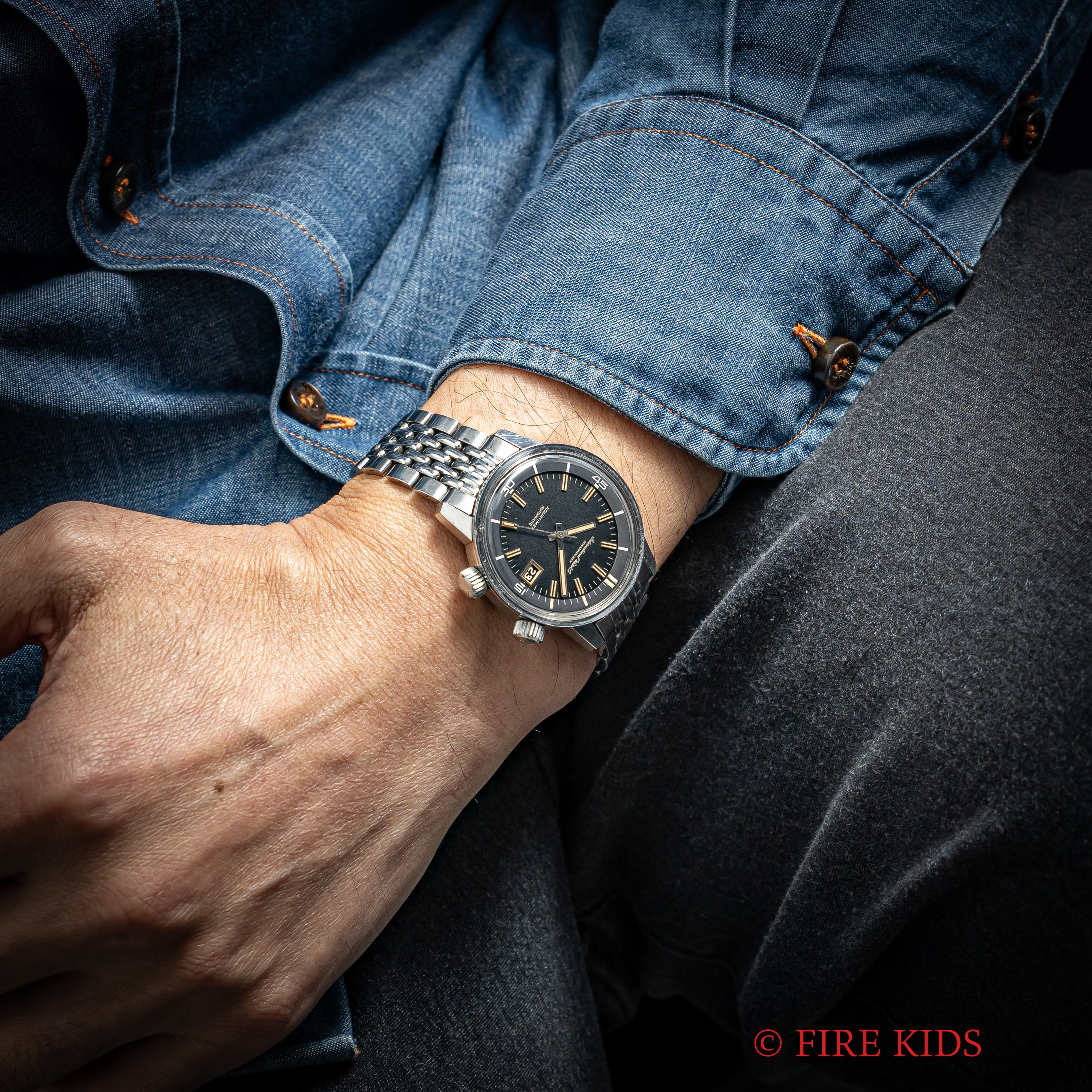 IWC アクアタイマー ファーストモデル 1969年製 ブラックダイヤル Ref.812 Cal.8541 GFライスブレス