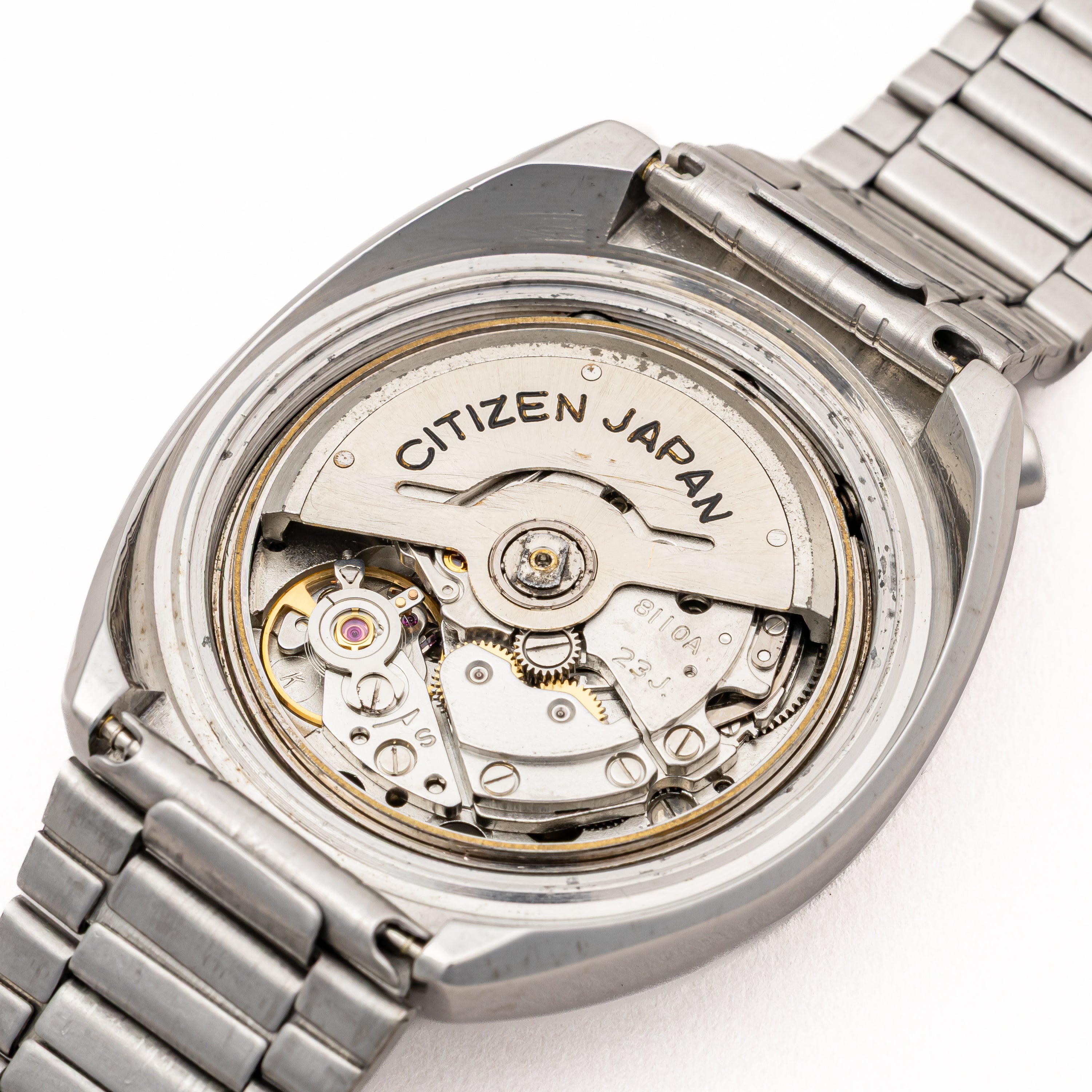 シチズン ツノクロノ チャレンジタイマー 1971年製 自動巻きクロノグラフ 純正ブレス