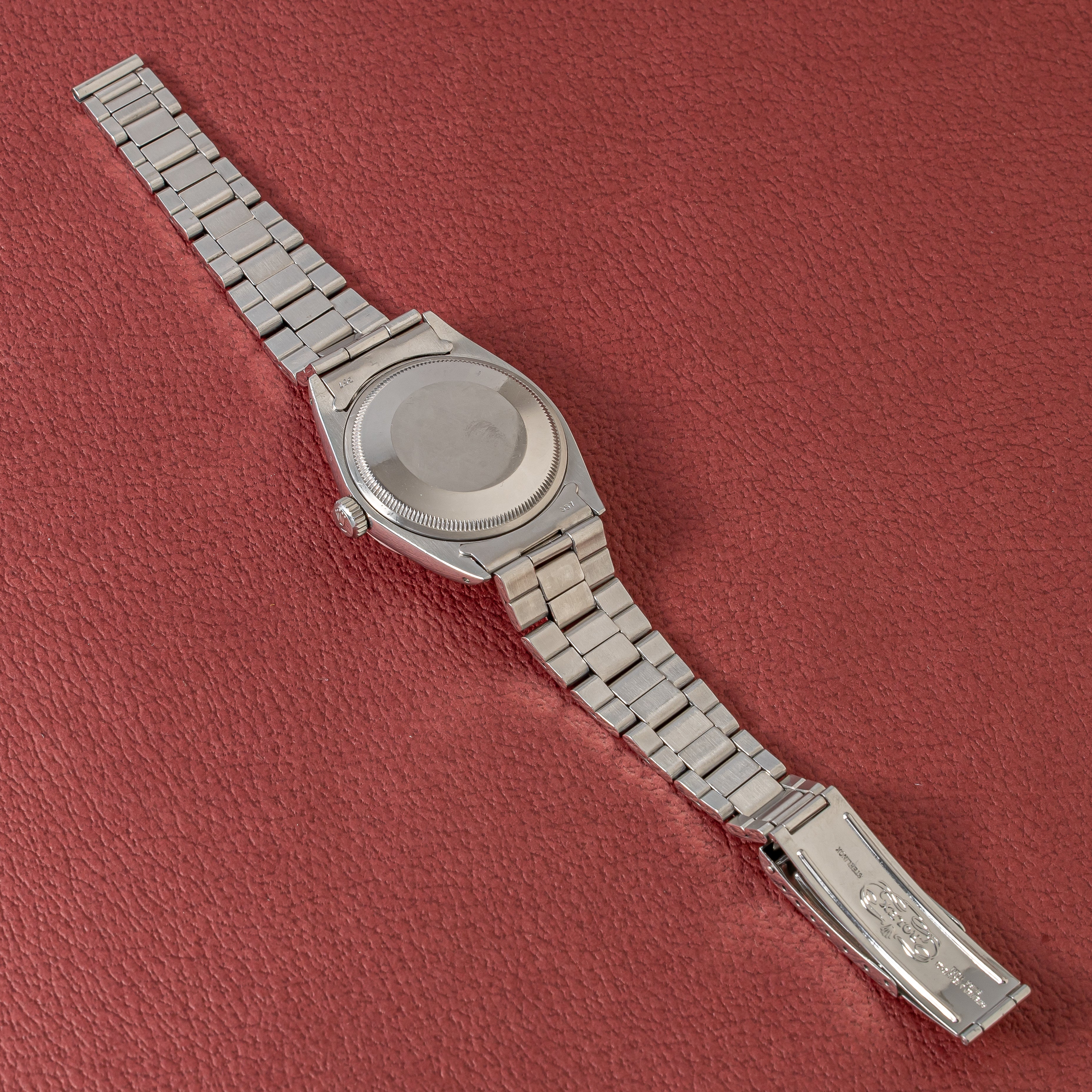 ロレックス オイスターパーペチュアルデイト 1967年製 Ref.1500 パープルダイヤル