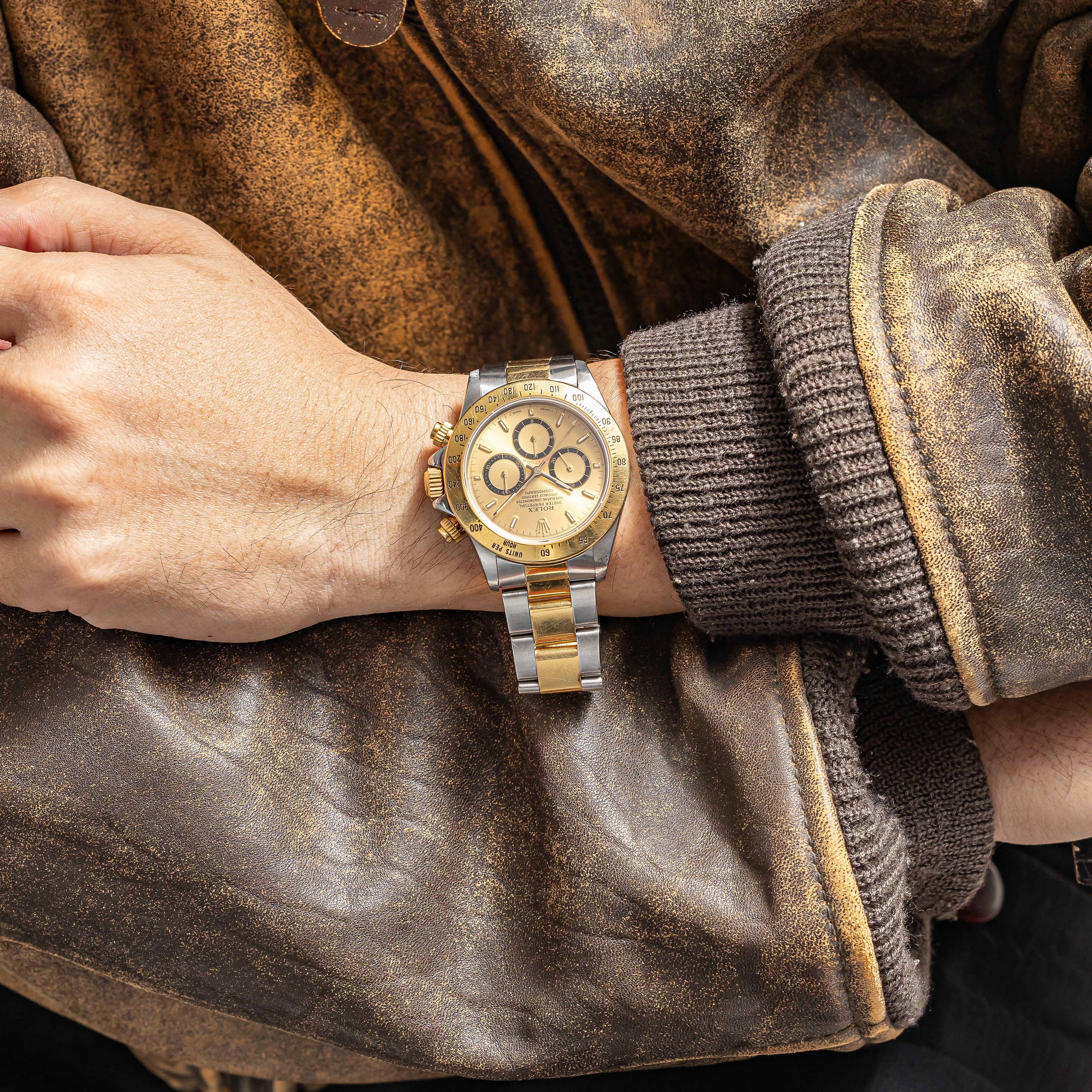 ロレックス デイトナ コンビ 1994年製 Ref.16523 シャンパンダイヤル 箱付き