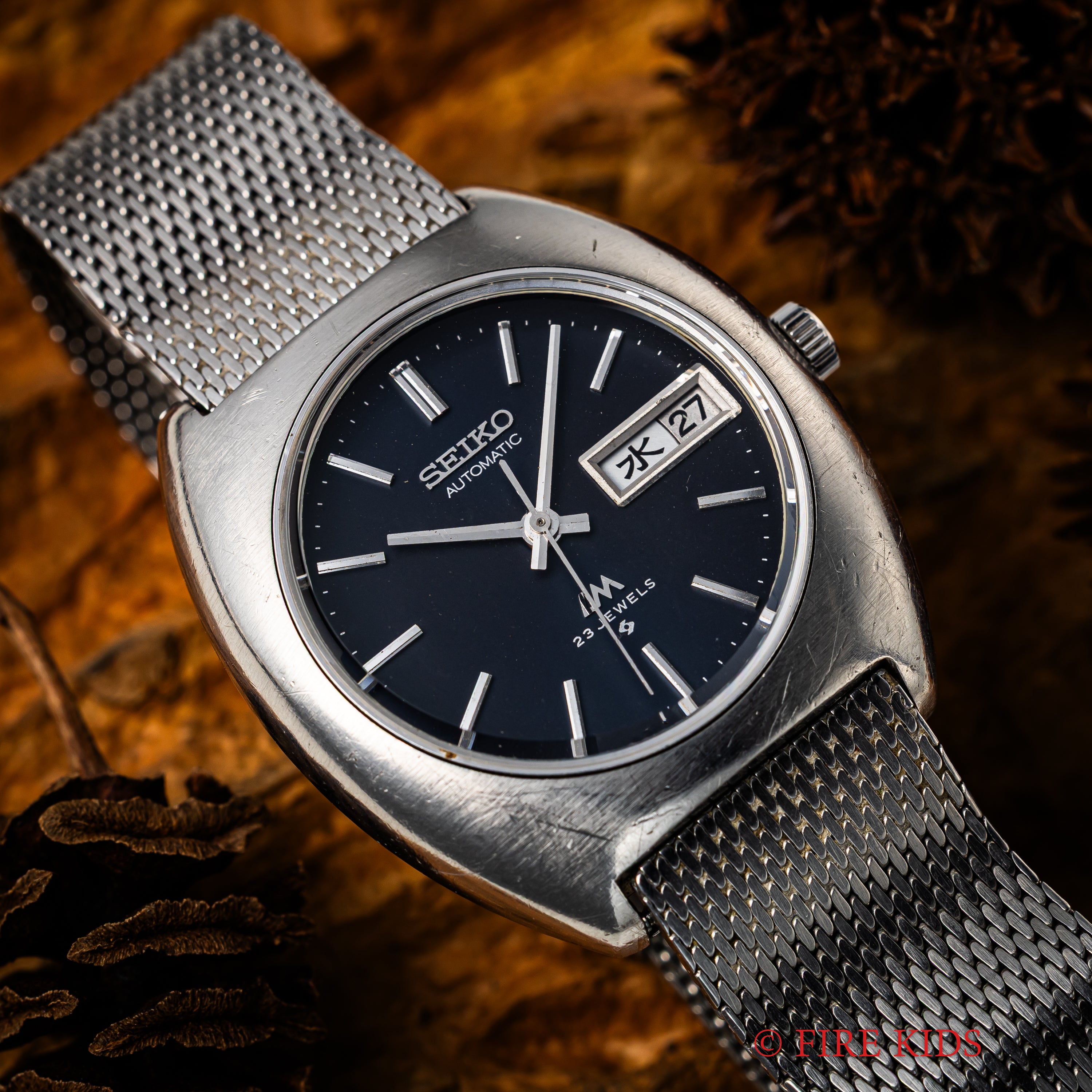 セイコー LM スペシャル 自動巻き 1971年製 Ref.5606-6000 グレーダイヤル 純正メッシュブレス