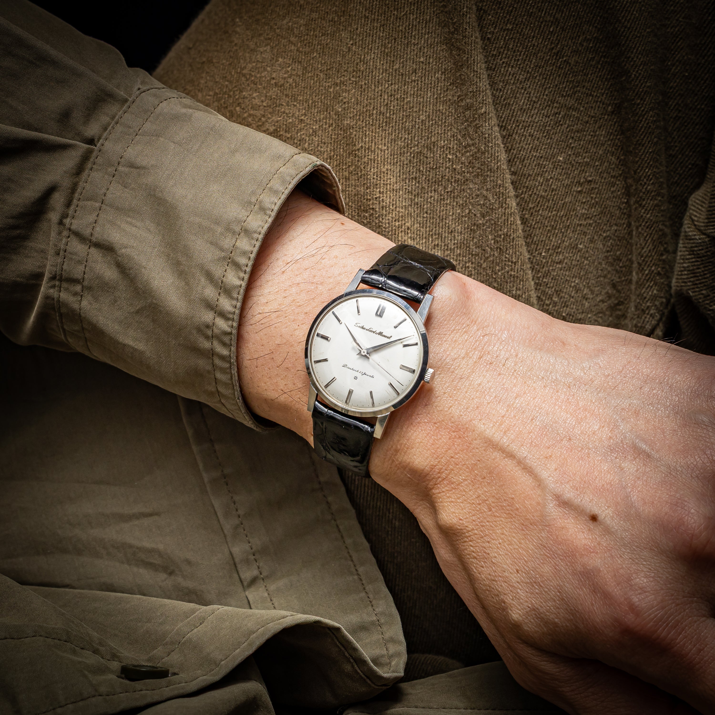 セイコー ロードマーベル SDダイヤル 彫文字ロゴ 手巻き 1960年製 Ref.J14038 LM Cal.5955