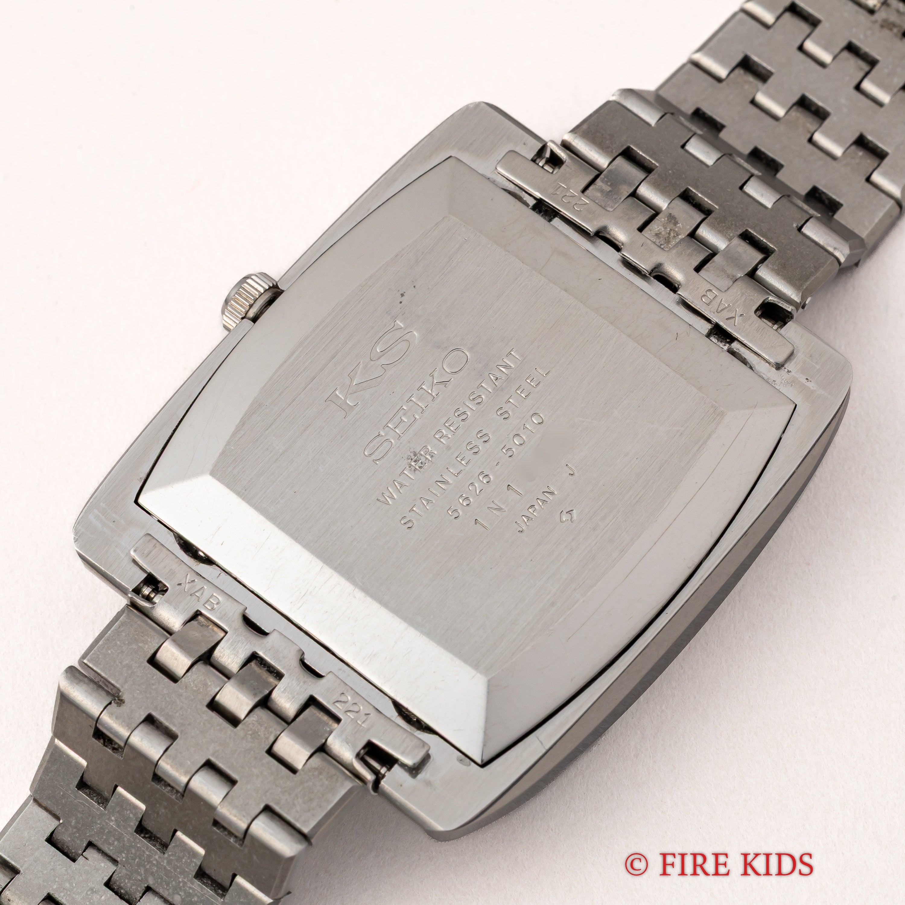 キングセイコー 1971年製 56KS Ref.5626-5010 グレーダイヤル スクエアケース カットガラス ブレス付き