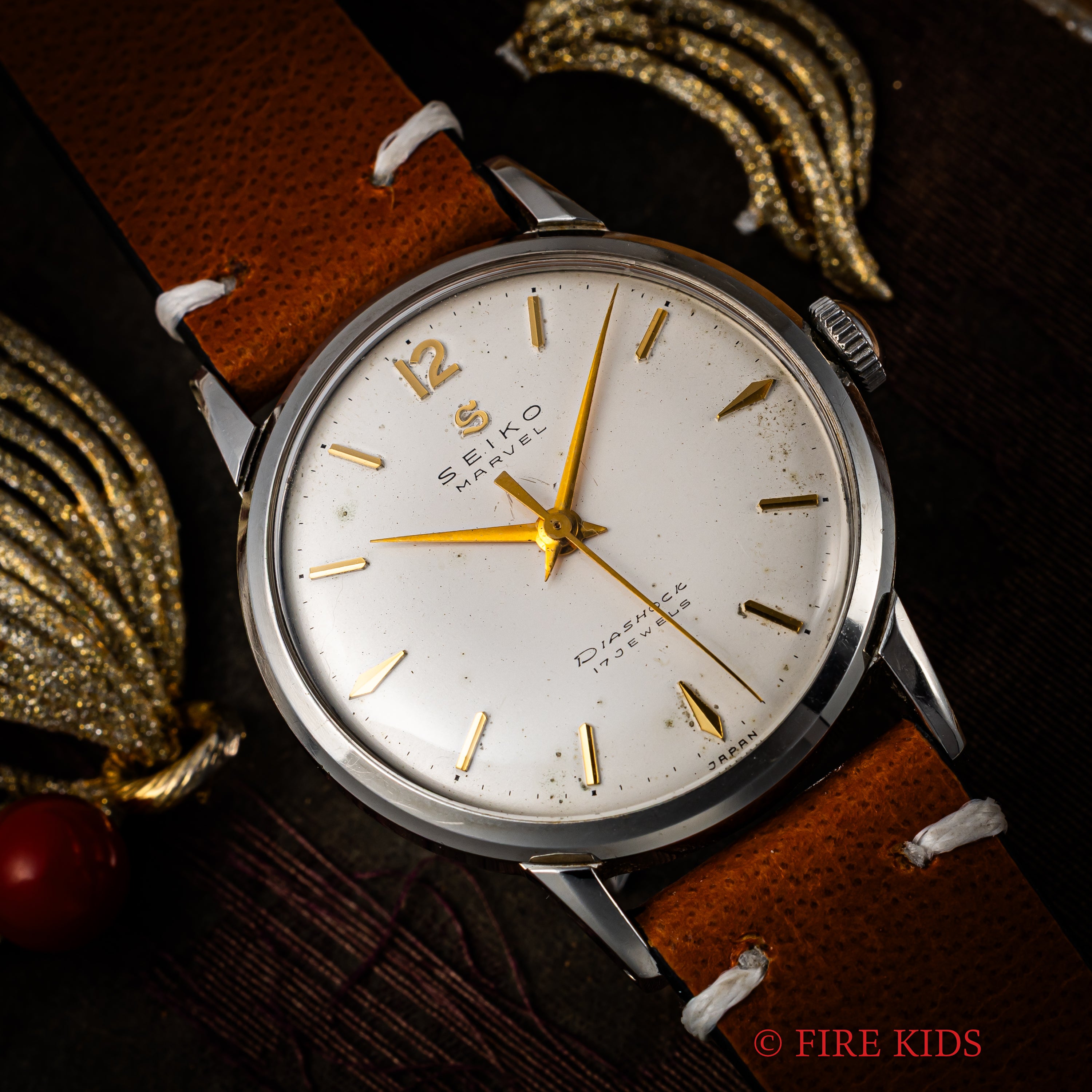 セイコー マーベル 初期型 蛇S 1950年代製 手巻き スクリューバック