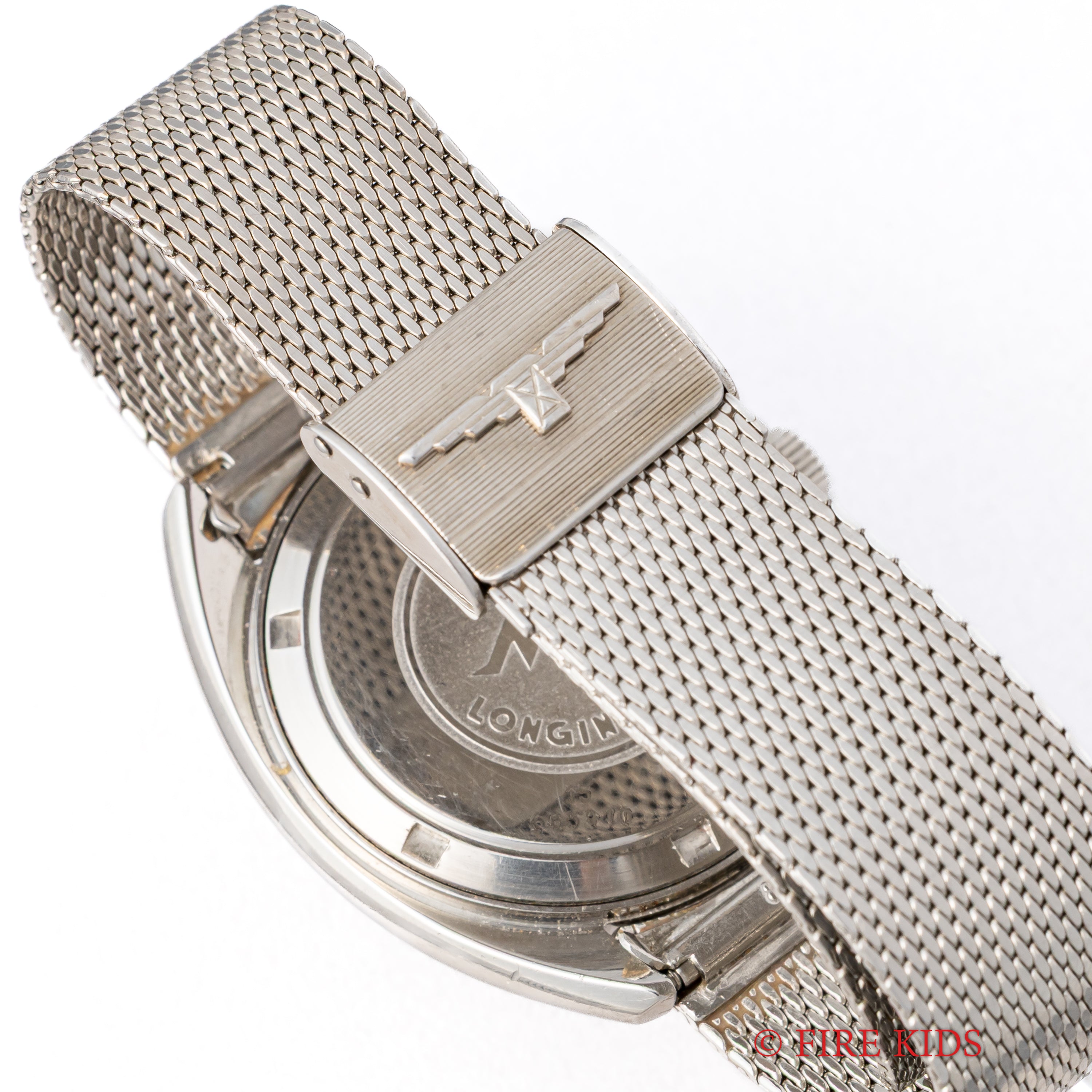 ロンジン ウルトラクロン 1970年代製 シルバーダイヤル 純正メッシュブレス付き 10振動自動巻き 箱付き