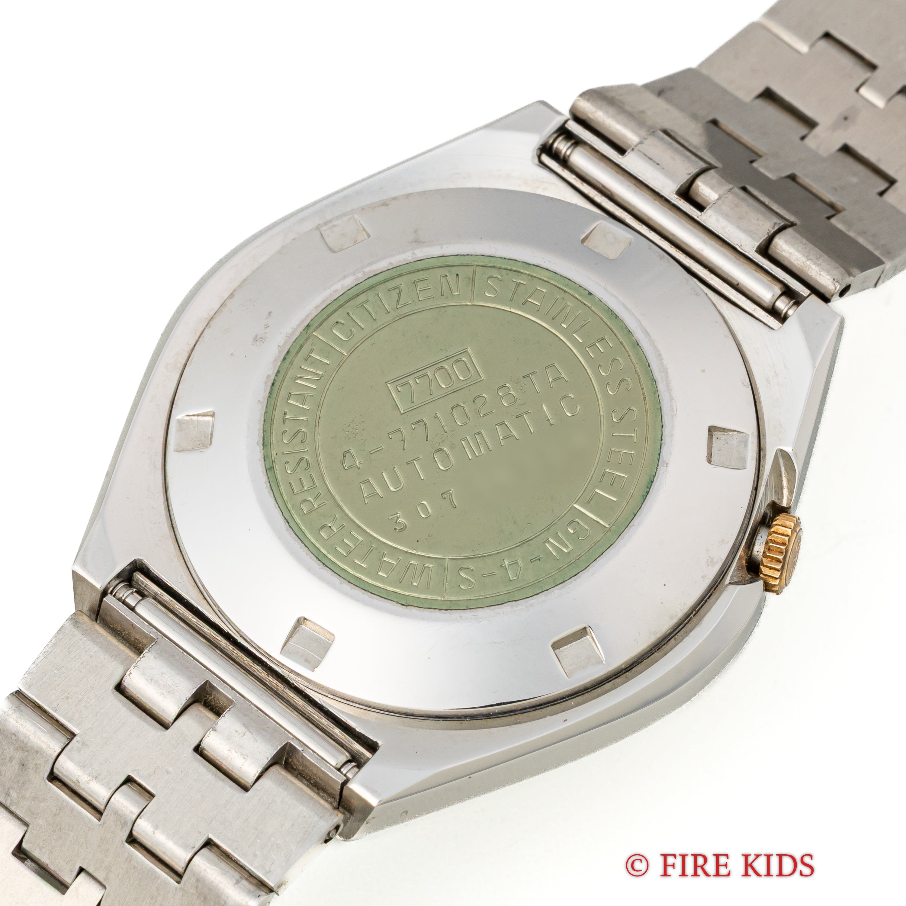 シチズン レオパール 1973年製 カットガラス グリーングラデーションダイヤル タグ付き