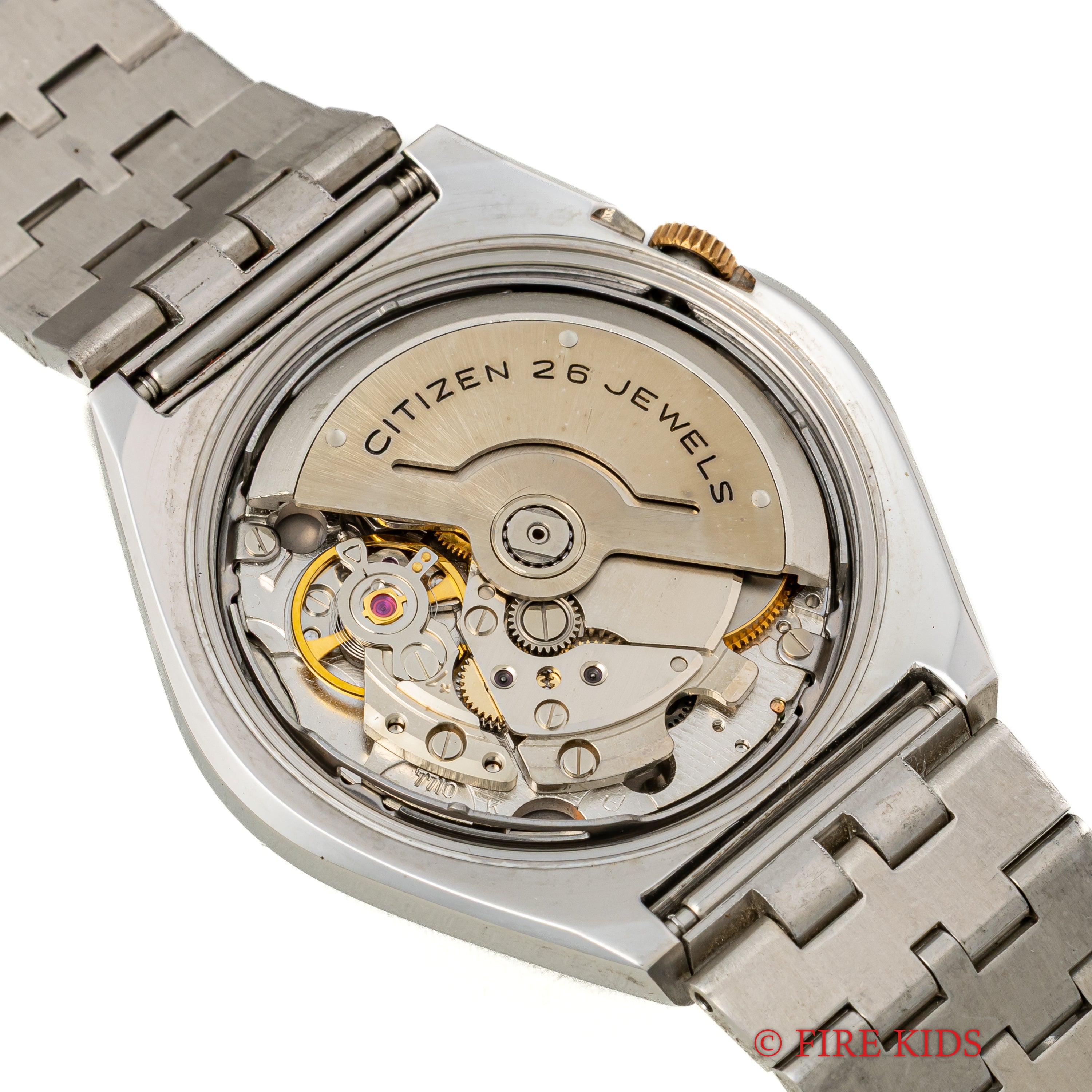 シチズン レオパール 1973年製 カットガラス グリーングラデーションダイヤル タグ付き