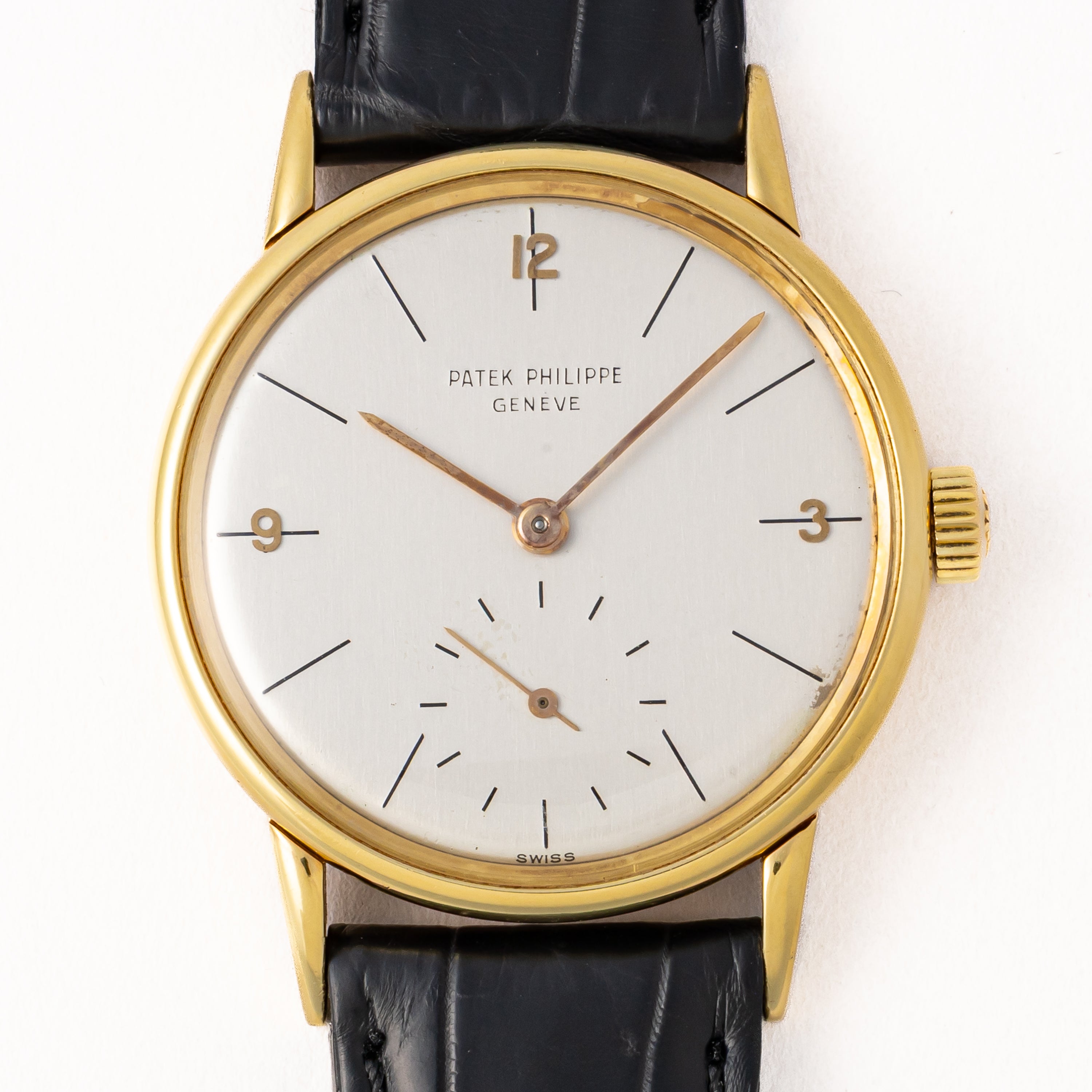 パテック・フィリップ カラトラバ 象嵌文字盤 1955年製 Ref.2494 Cal.12-400 アーカイブ付き