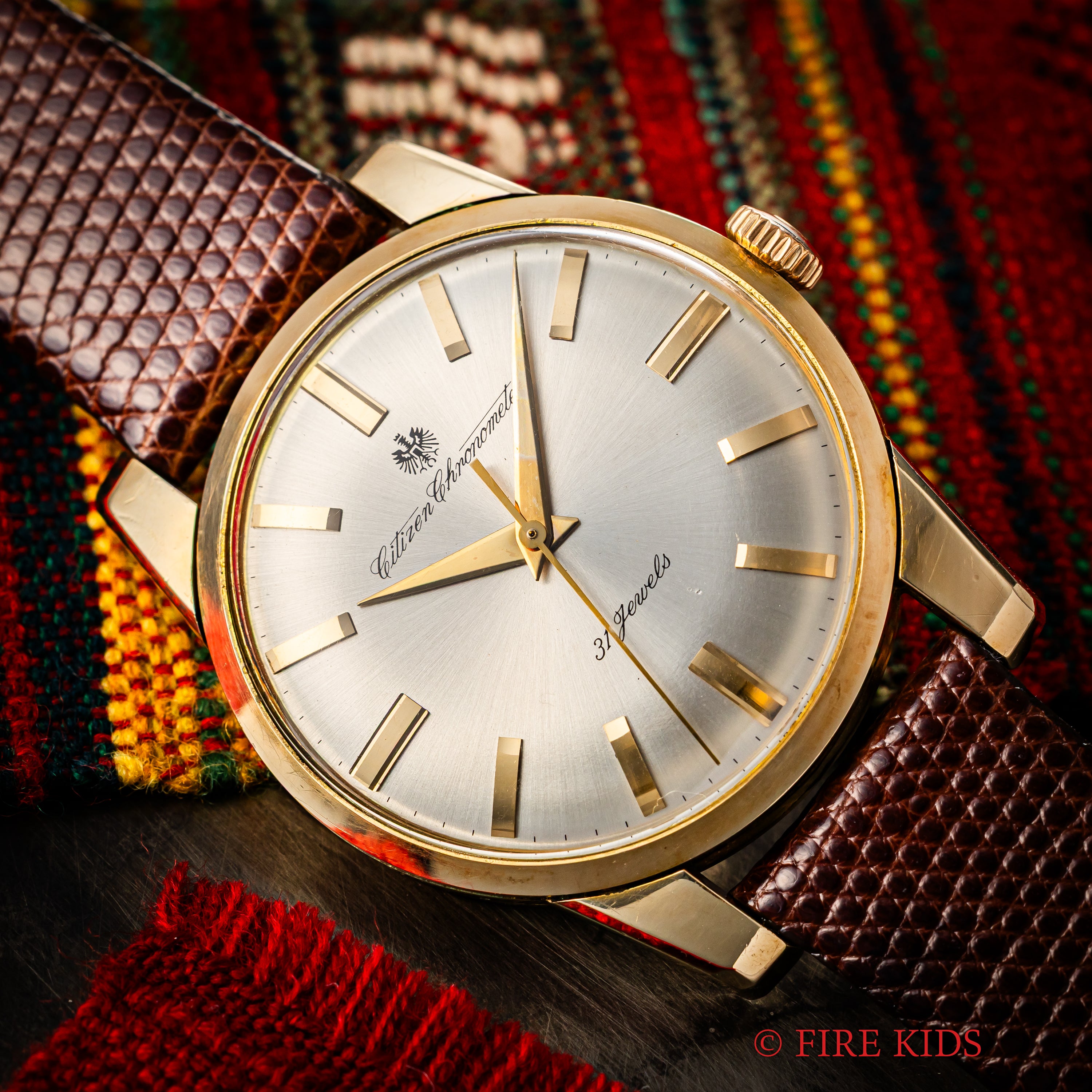 シチズン クロノメーター 1963年製 Ref.CR1507081 14金張り 手巻き 31石