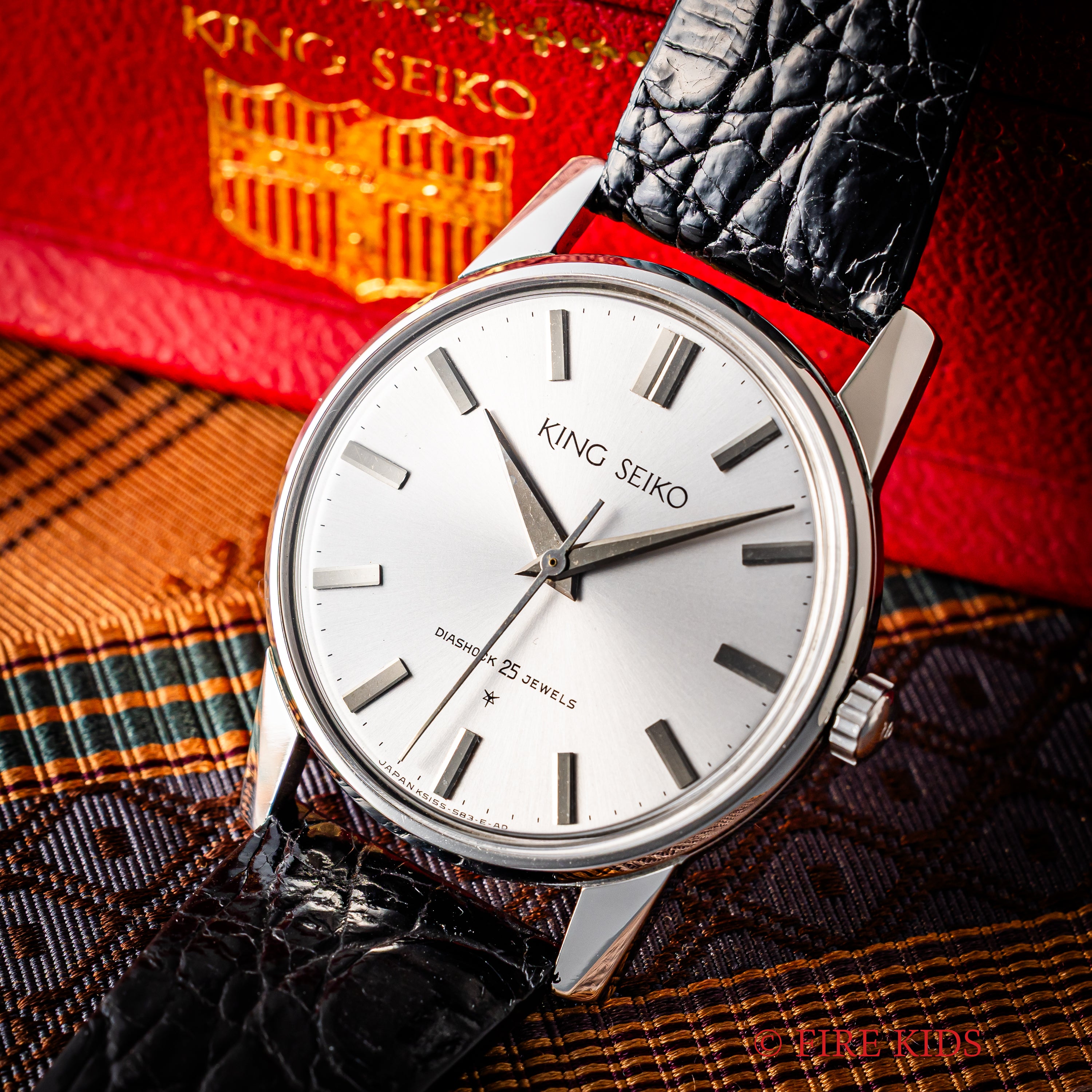 キングセイコー ファーストモデル ステンレスケース ADダイヤル 1964年製 Ref.15034KS 手巻き 箱、タグ付き