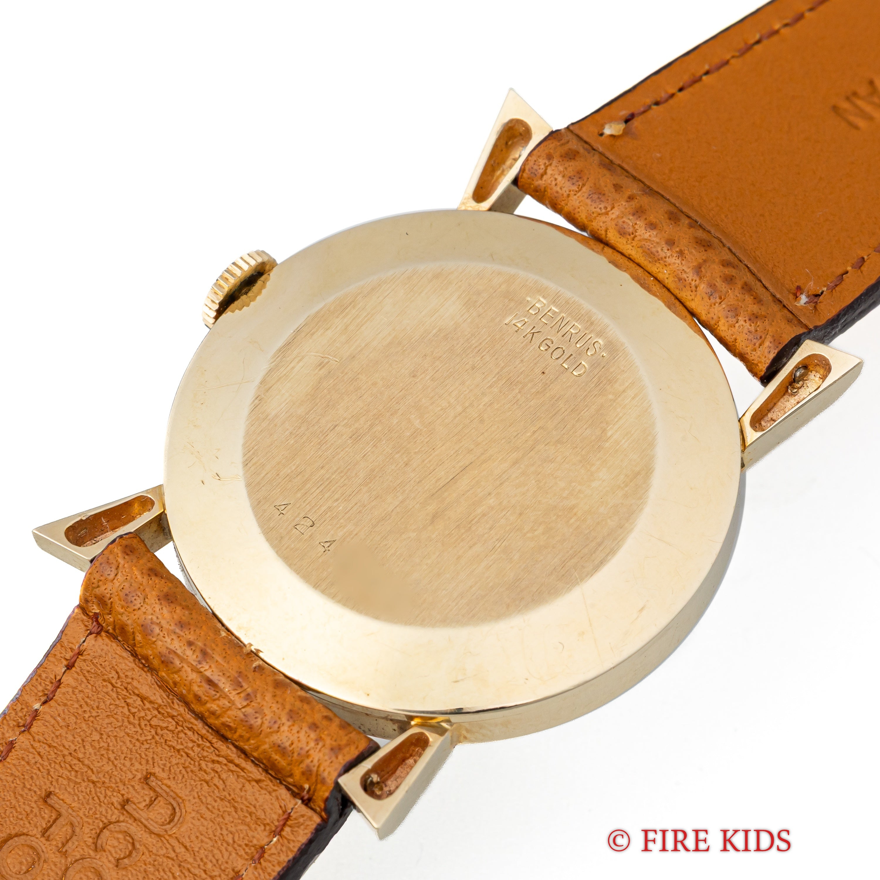 ベンラス 14金無垢ユニークラグケース 1950年代製 スモールセコンド手巻 Cal.DN21 アメリカンウオッチ