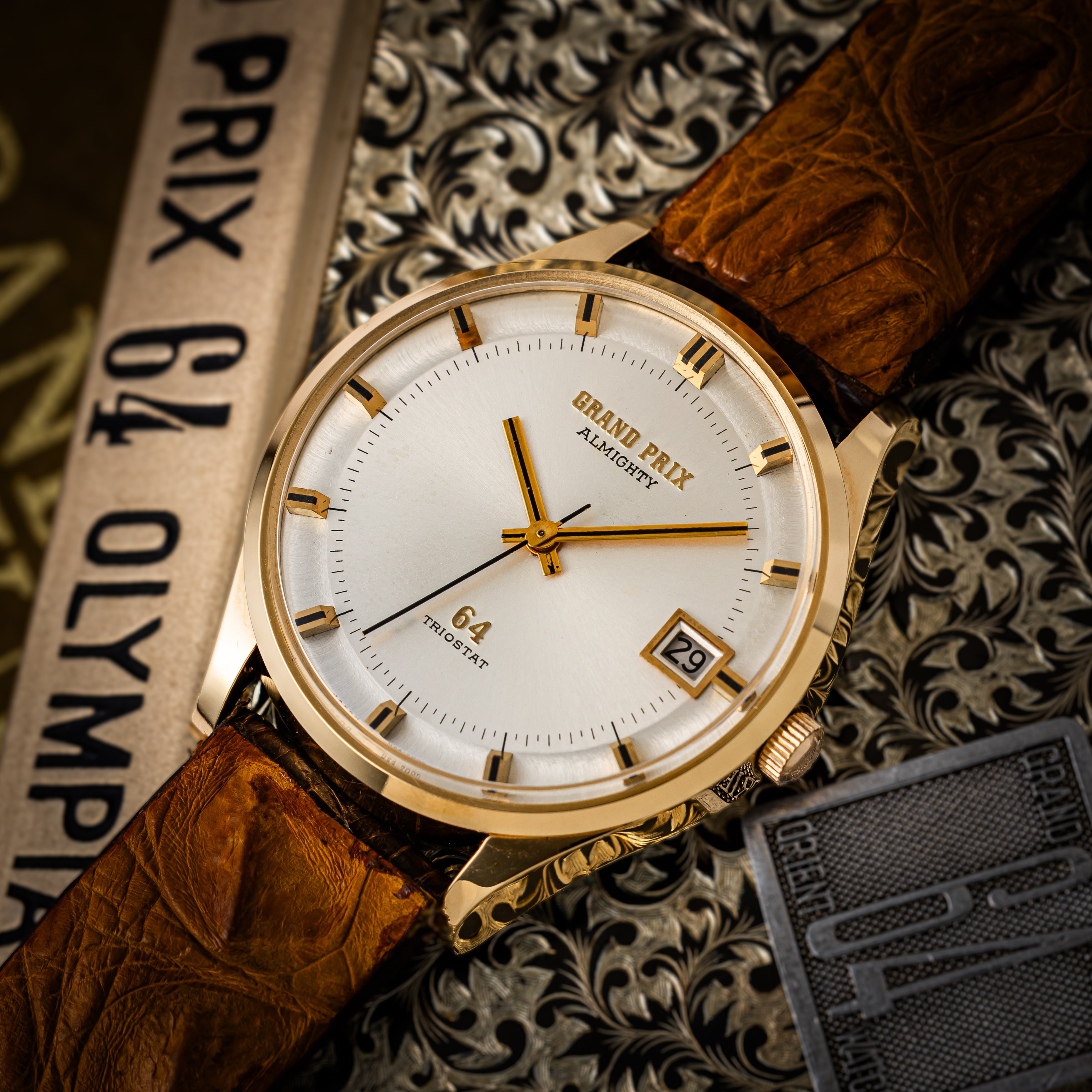 オリエント グランプリ64 1964年発売 OGF 未使用品 箱、タグ付き 自動巻