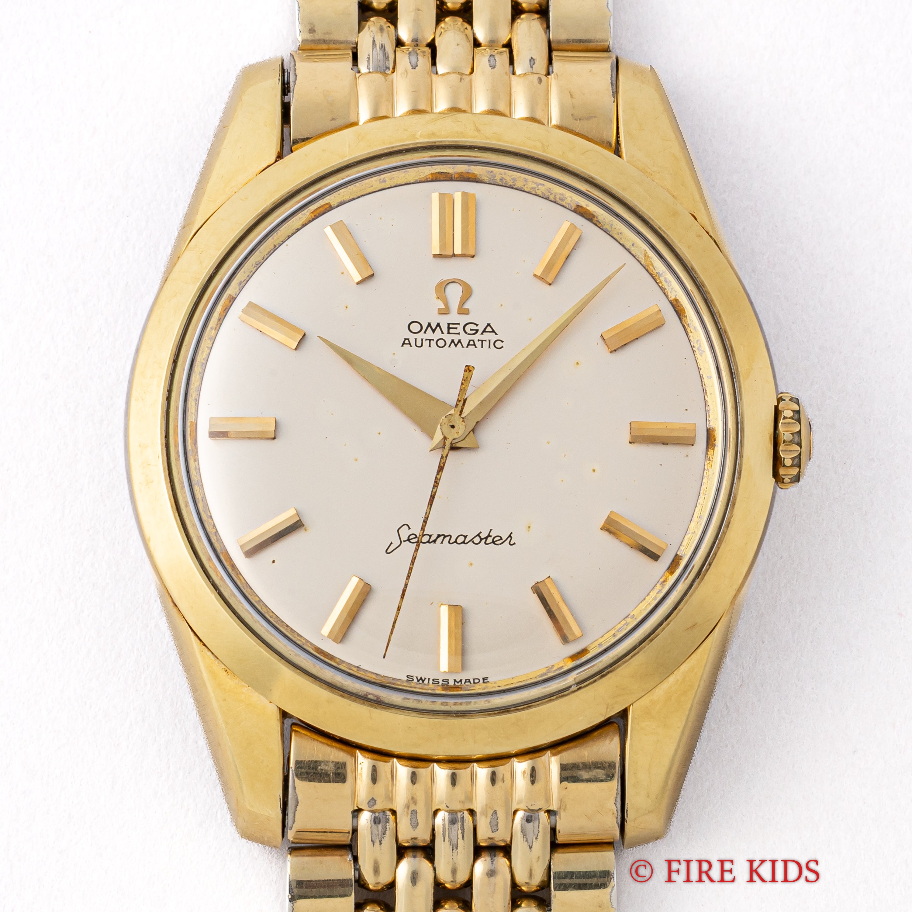 オメガ シーマスター 1962年製 Ref.14779-61 SC トップゴールドケース 純正金張りブレス