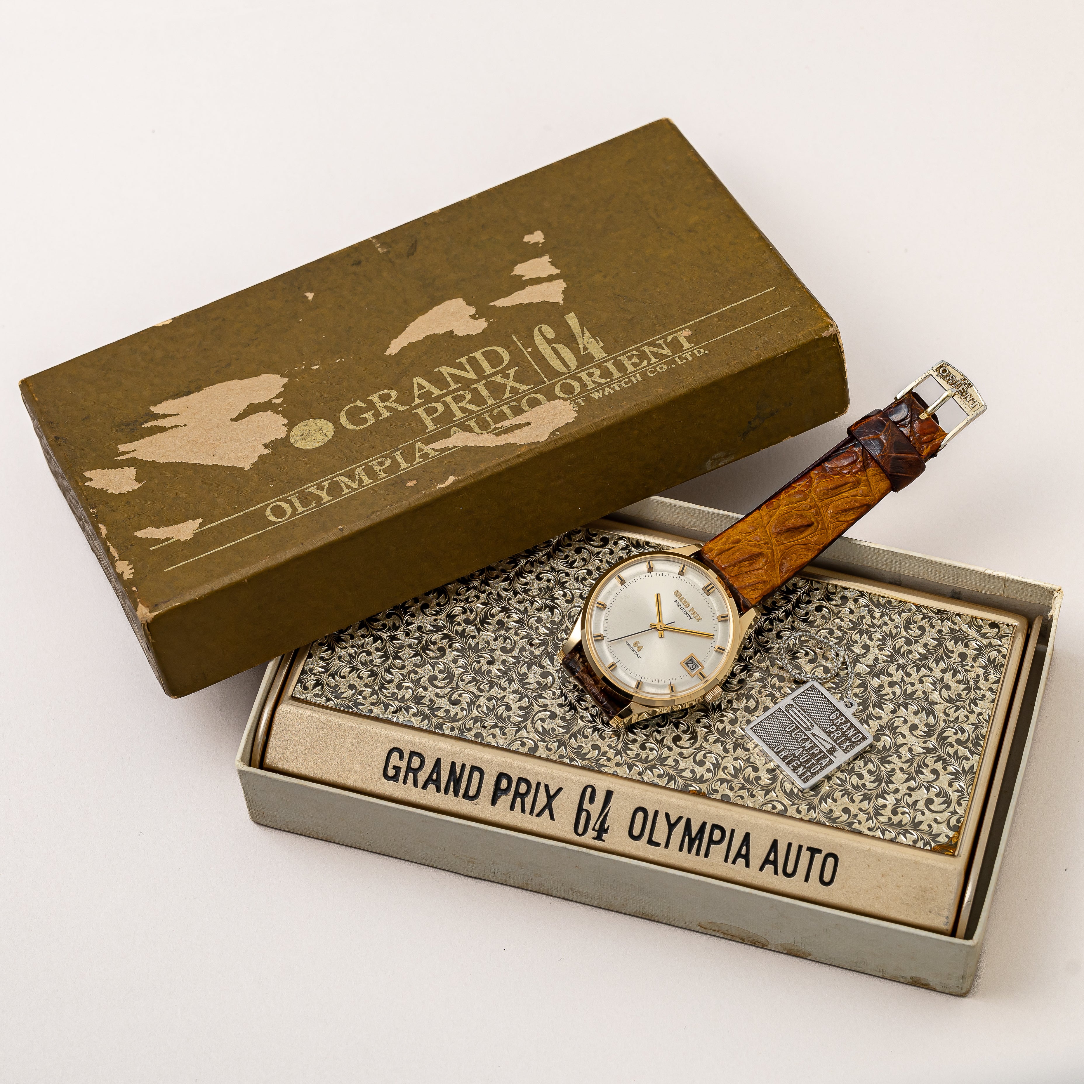 オリエント グランプリ64 1964年発売 OGF 未使用品 箱、タグ付き 自動巻