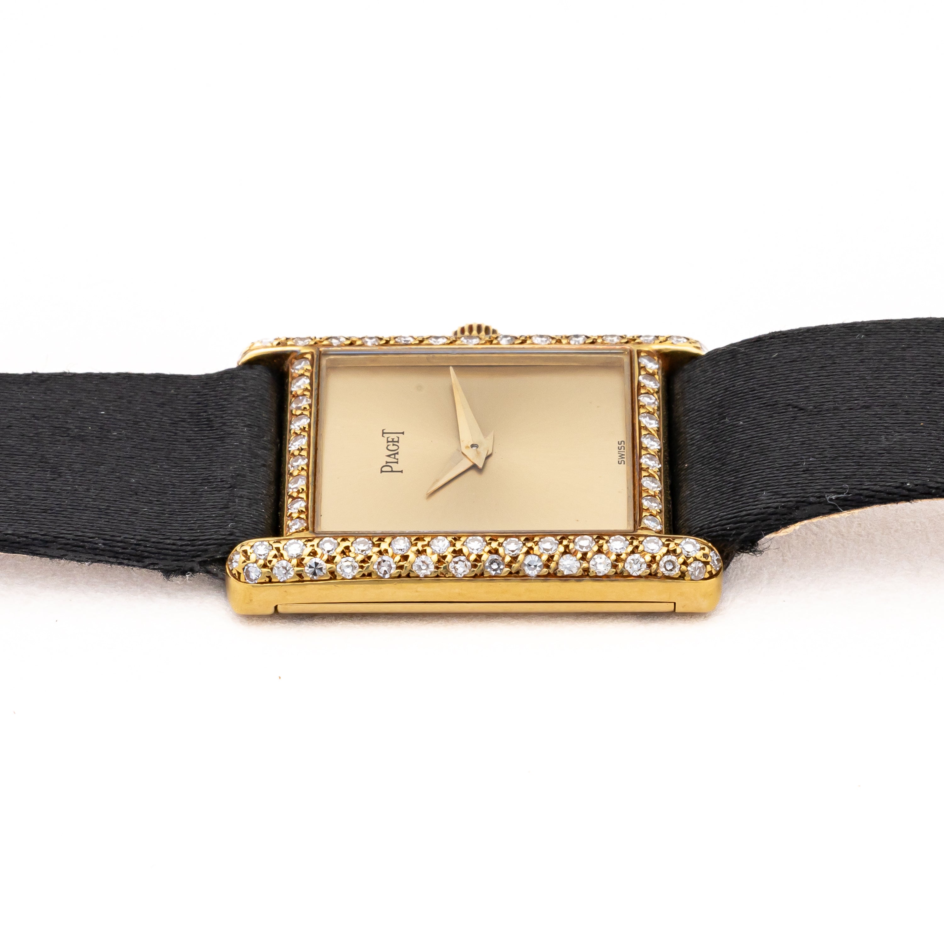 ピアジェ タンク 手巻き 18金無垢 レディース ダイヤベゼル 1980年代製 Ref.40825