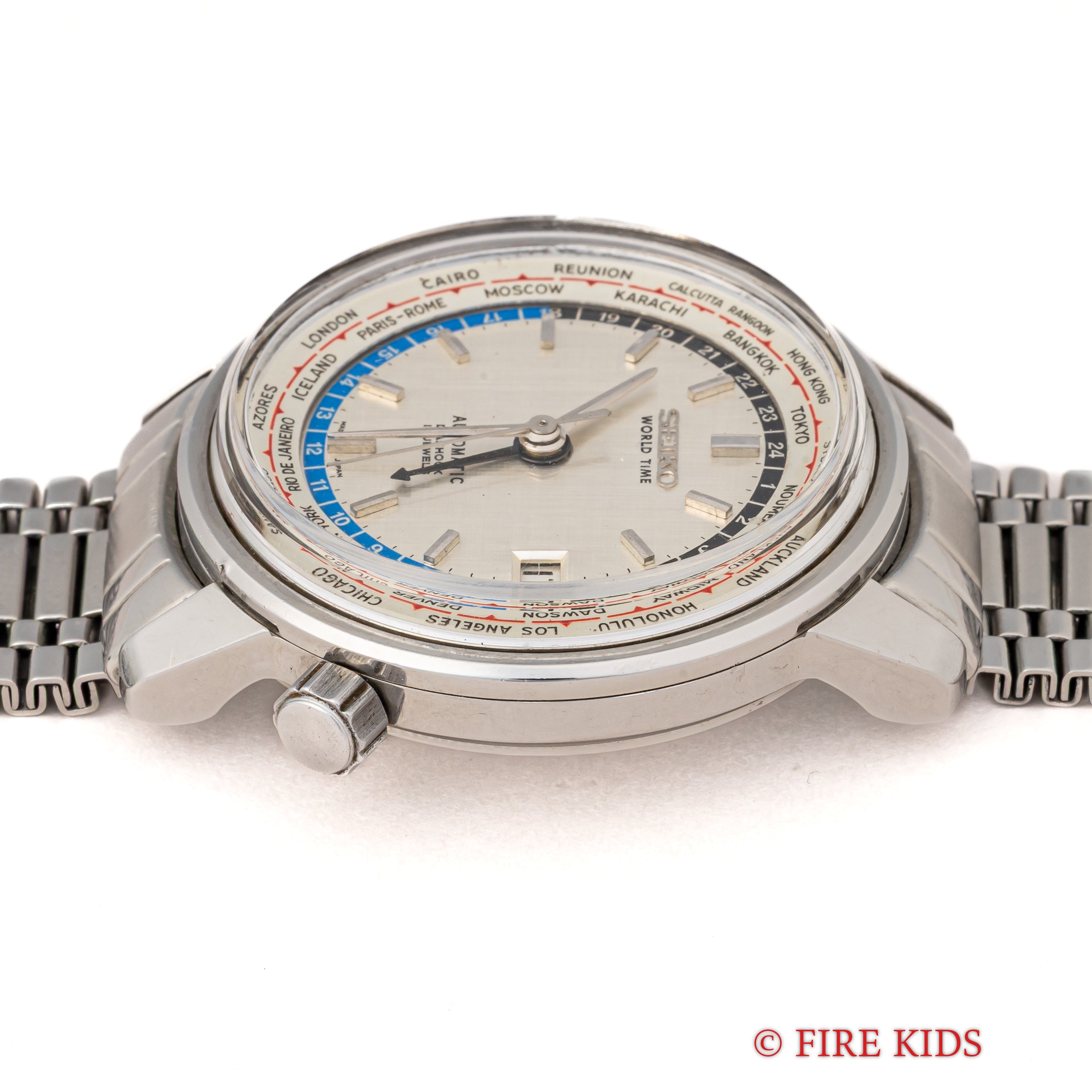 セイコー ワールドタイム1st 1964年製 Ref.6217-7000 聖火マーク オリジナルブレス