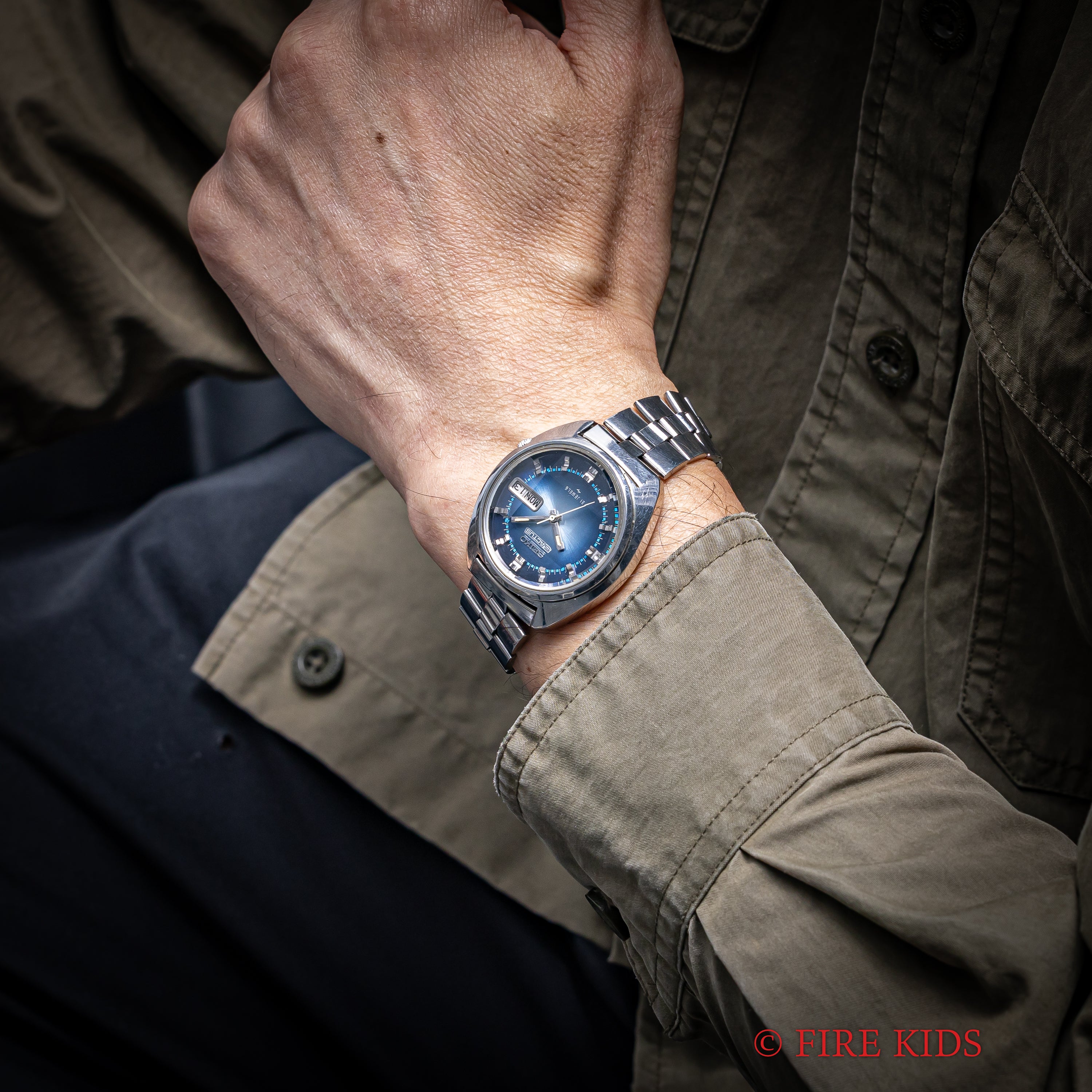 セイコー 5アクタス Ref.7019-7210 純正ブレス付き 1973年製 カットガラス グラデーションダイヤル 自動巻き