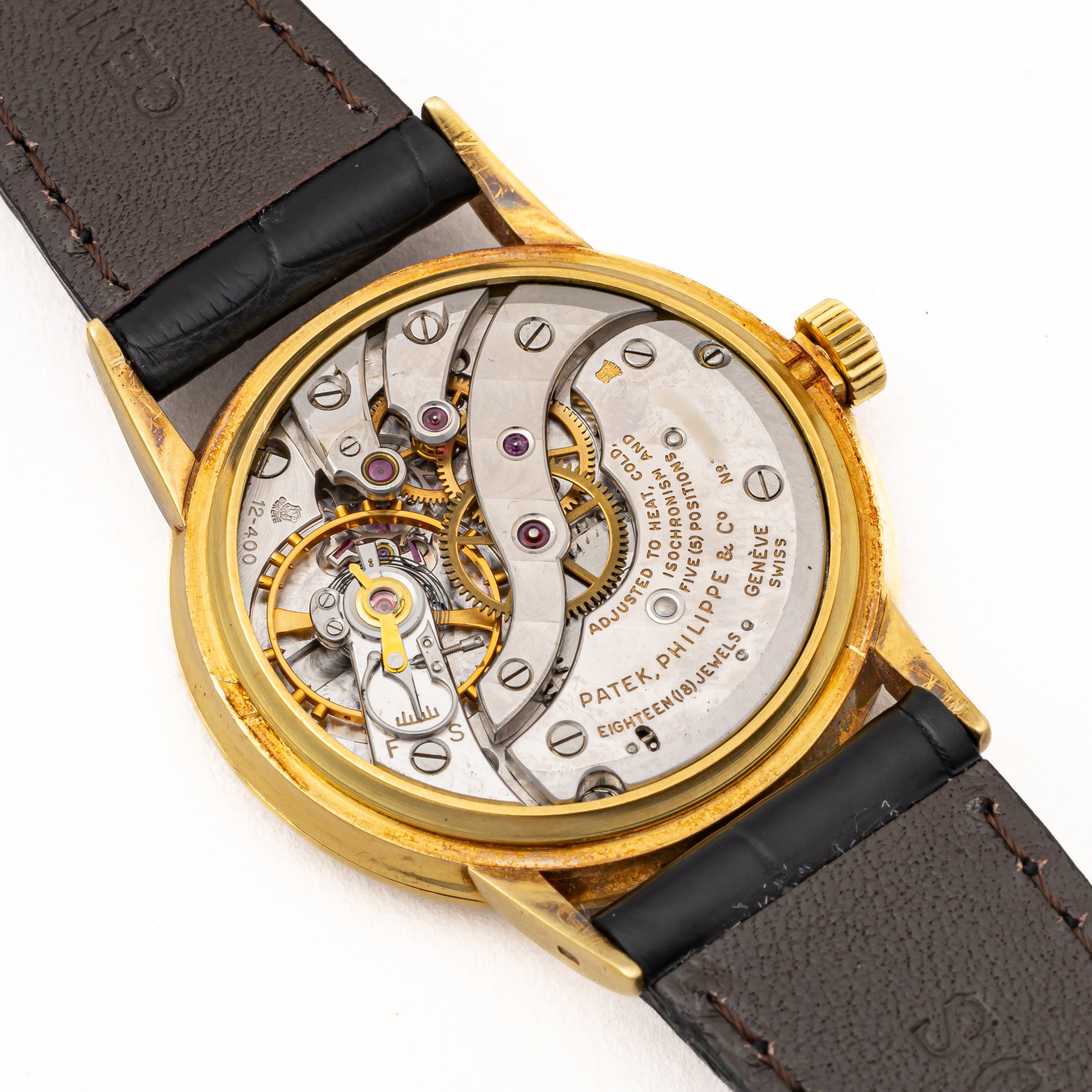 パテック・フィリップ カラトラバ 象嵌文字盤 1955年製 Ref.2494 Cal.12-400 アーカイブ付き