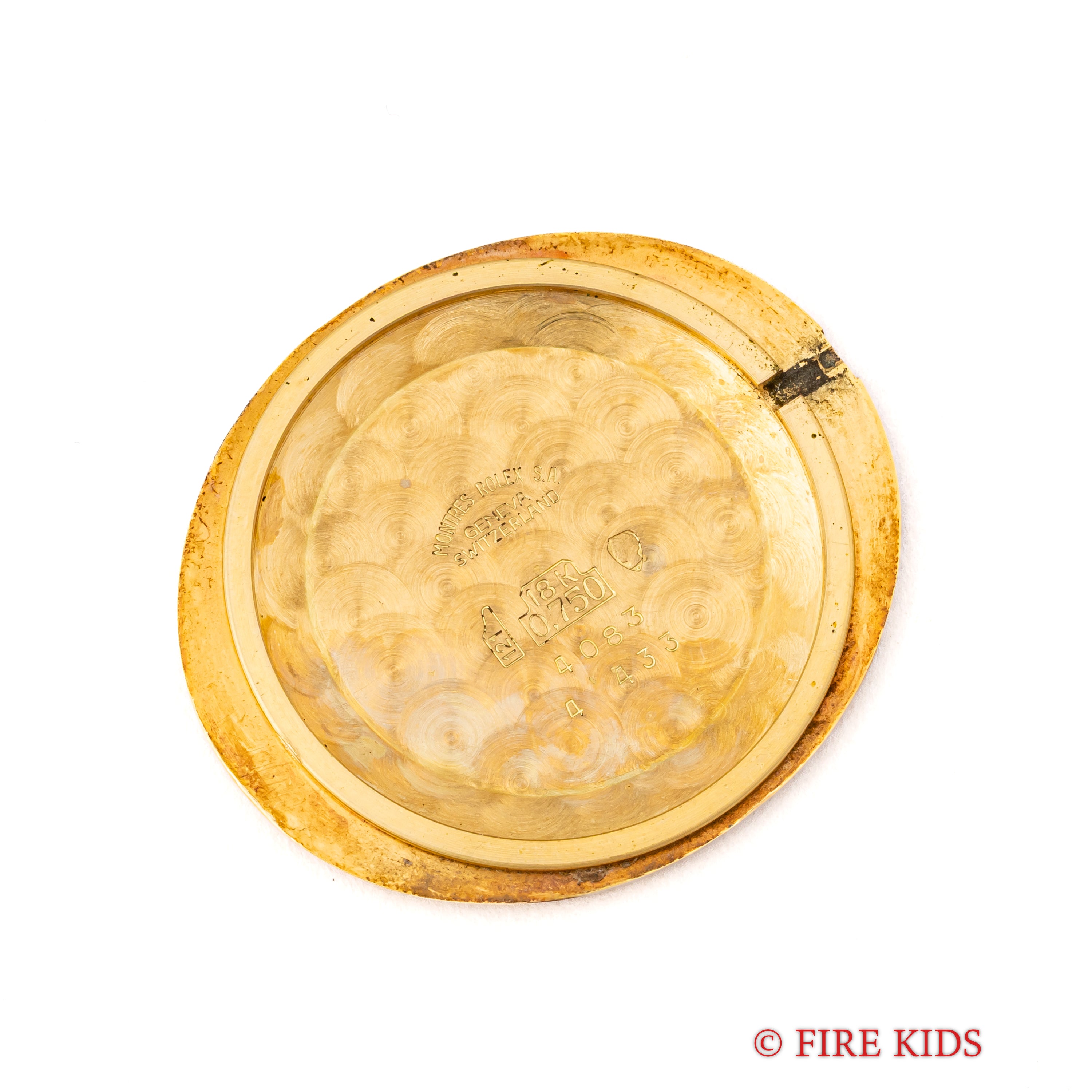 ロレックス チェリーニ 18金無垢イエローゴールド 1973年製 オーバル型 ブルーグラデーション 手巻き Ref.4083