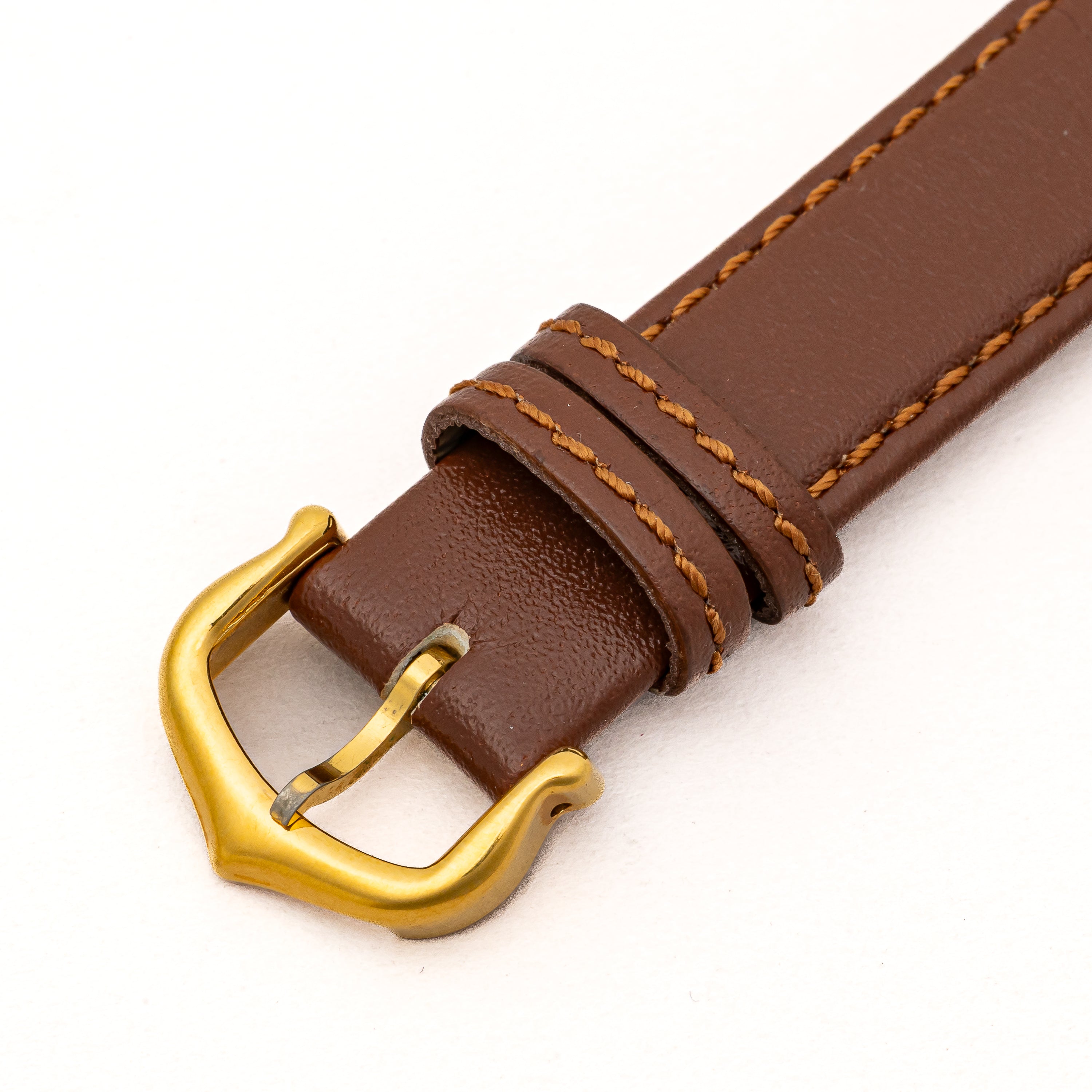 カルティエ マストタンク 1980年代製 SMサイズ ブラックローマンダイヤル 純正尾錠付き