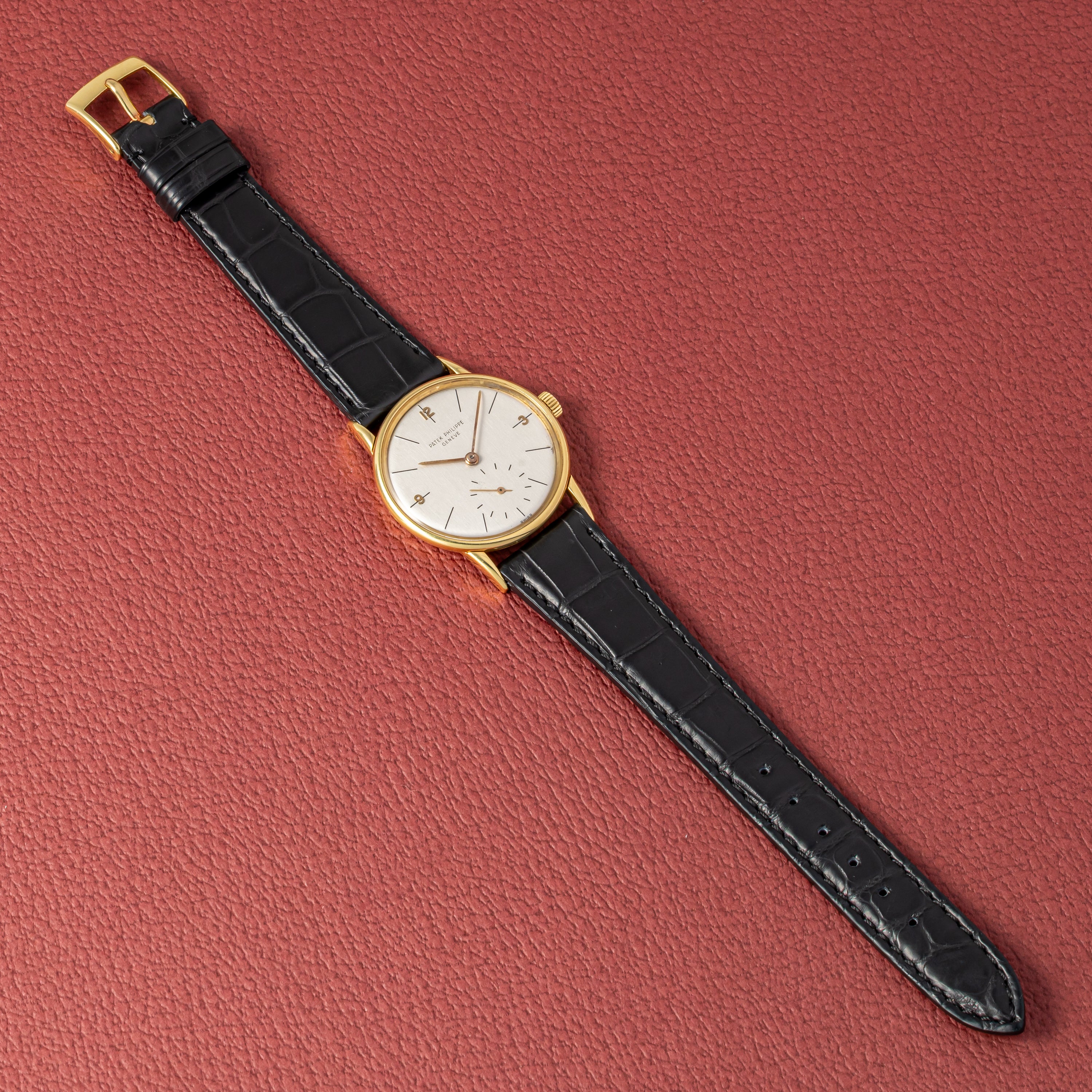 パテック・フィリップ カラトラバ 象嵌文字盤 1955年製 Ref.2494 Cal.12-400 アーカイブ付き