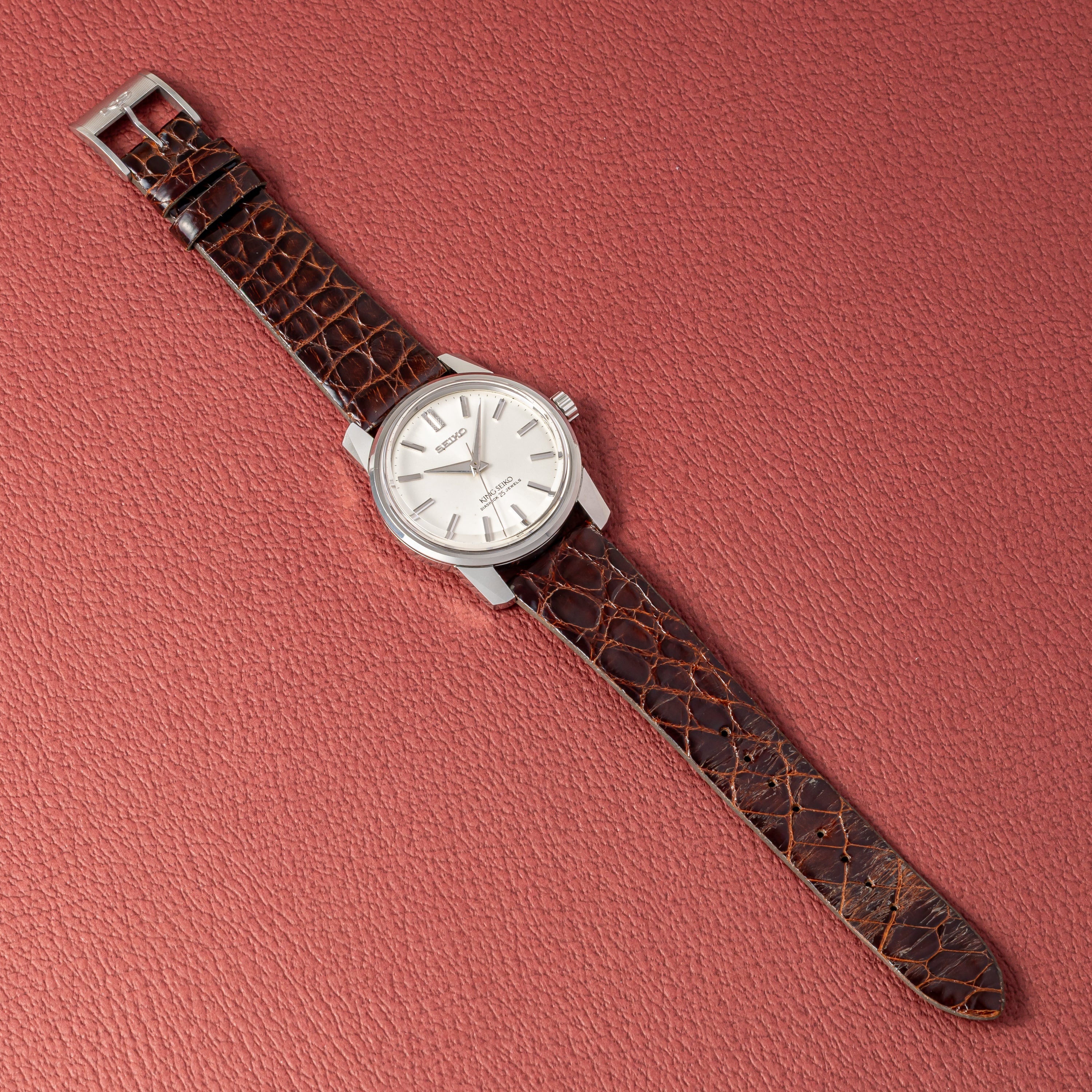 キングセイコー 1966年製 Ref.44-9990 盾メダリオン 44KS前期 手巻き KS尾錠