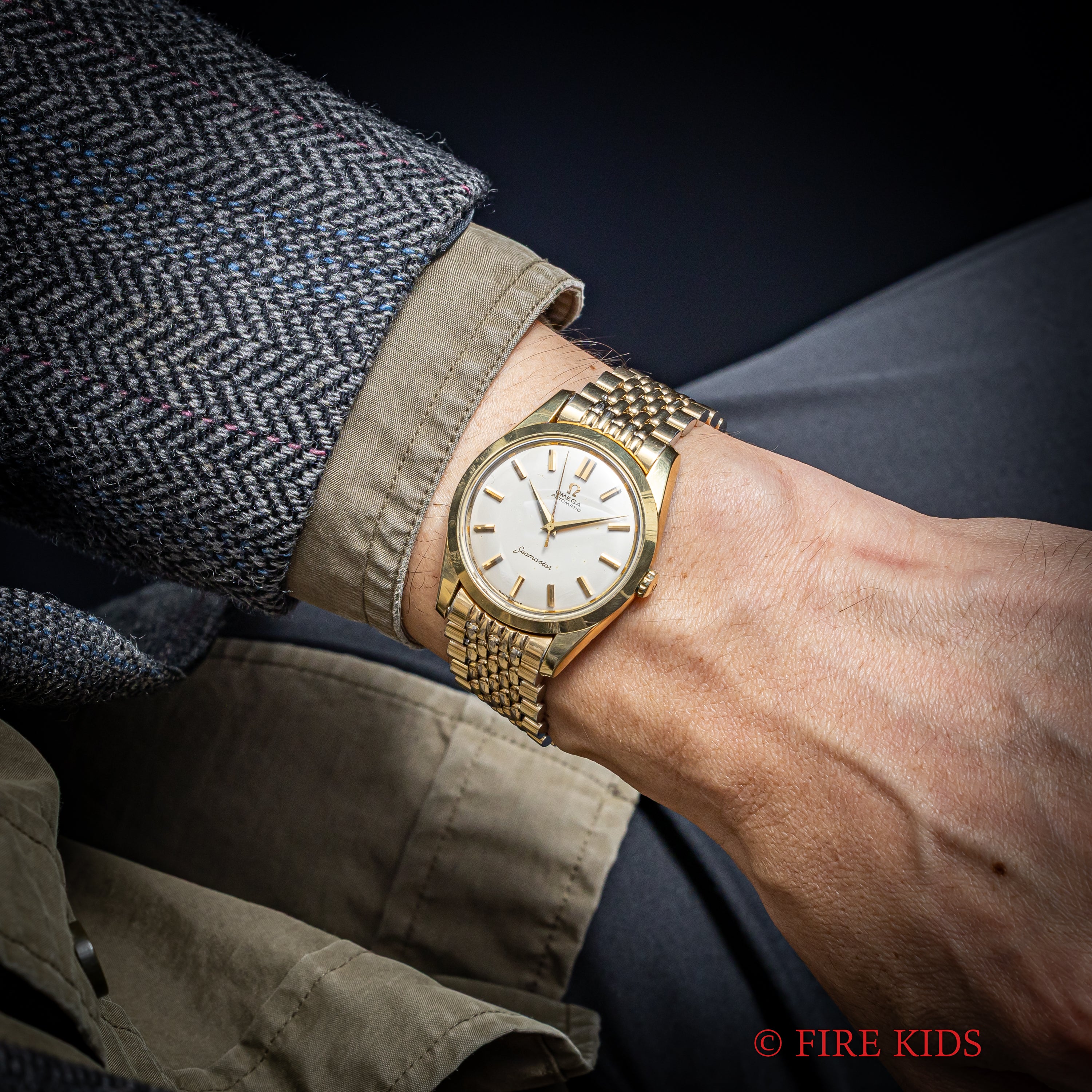 オメガ シーマスター 1962年製 Ref.14779-61 SC トップゴールドケース 純正金張りブレス