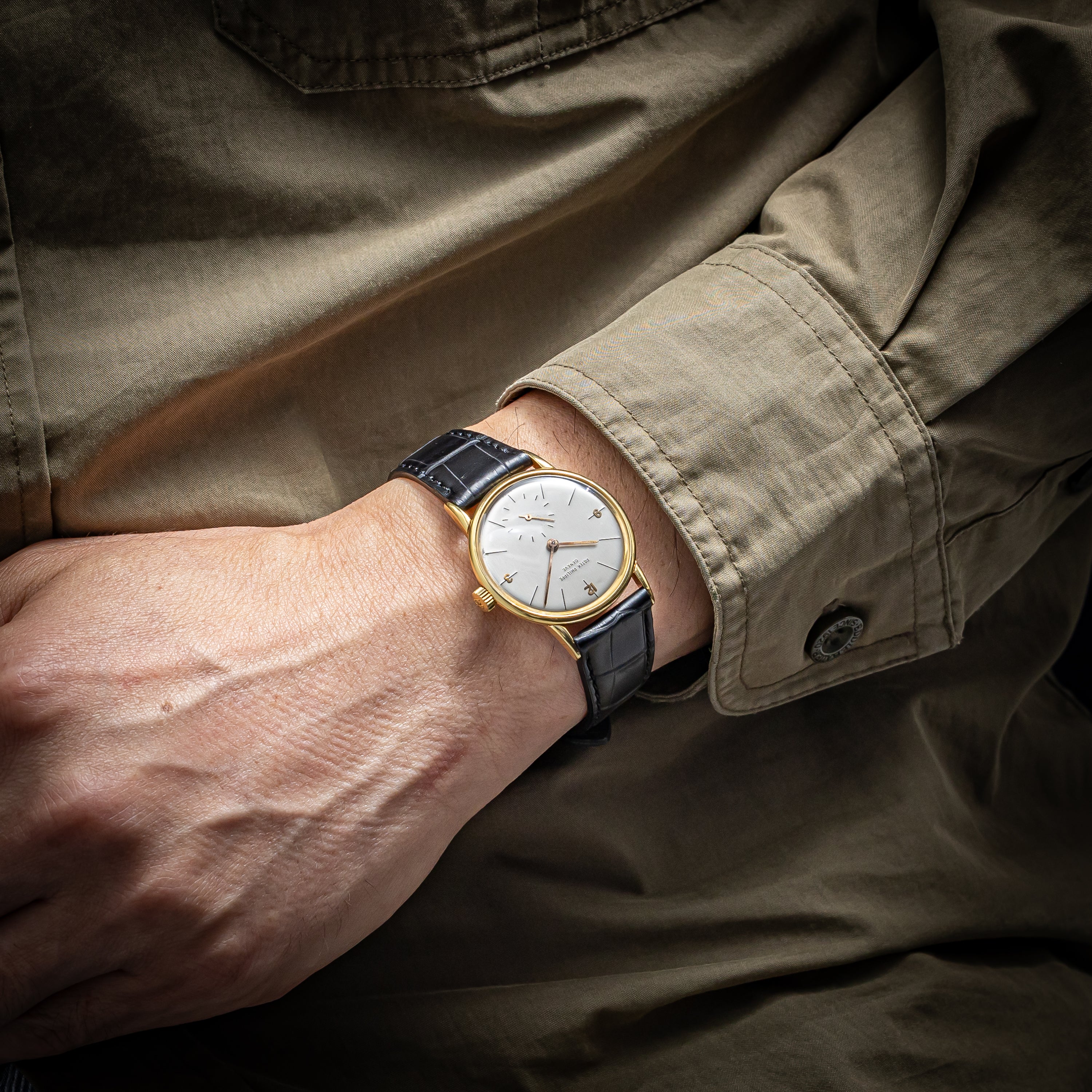 パテック・フィリップ カラトラバ 象嵌文字盤 1955年製 Ref.2494 Cal.12-400 アーカイブ付き