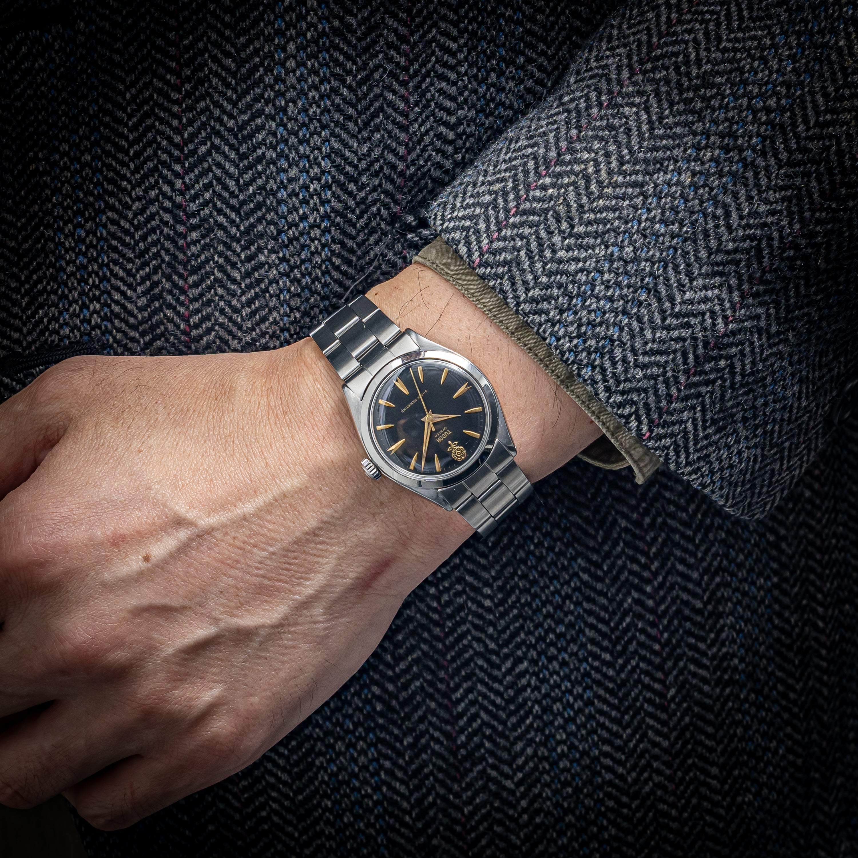 チューダー オイスター デカバラ リダンブラック 1962年製 Ref.7934 ロレックス巻ブレス