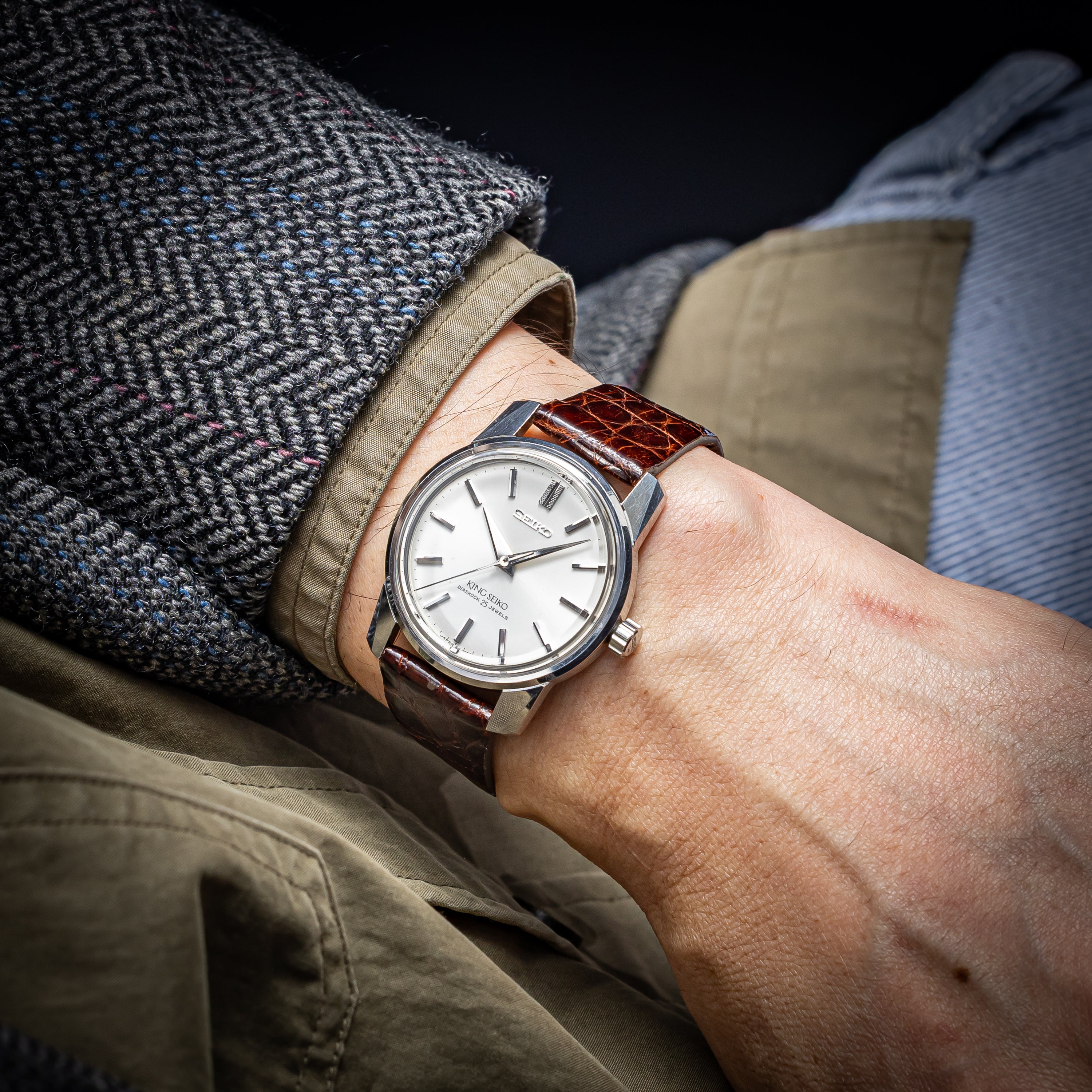 キングセイコー 1966年製 Ref.44-9990 盾メダリオン 44KS前期 手巻き KS尾錠