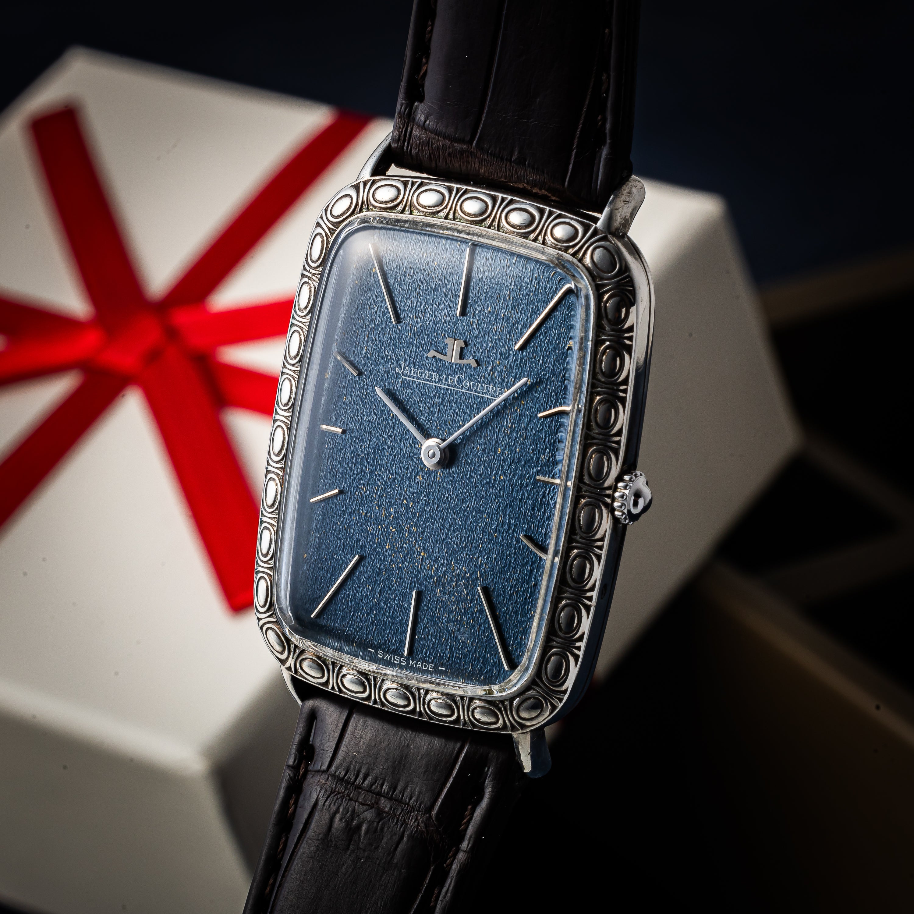 ジャガー・ルクルト レクタンギュラー 1970年代製 銀無垢ケース