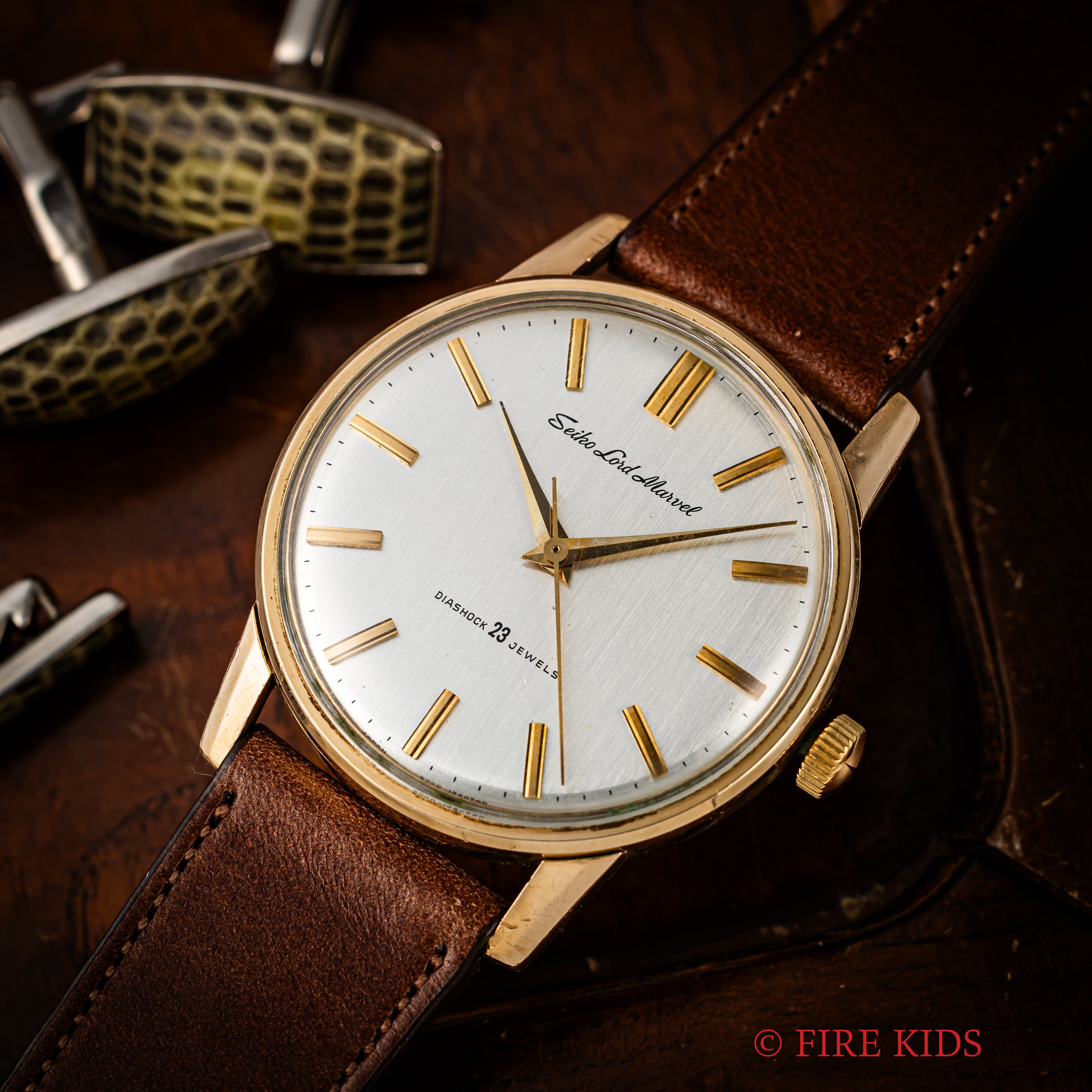 セイコー ロードマーベル 1965年製 23石ロービート手巻 Ref.5740-1990 AGFケース