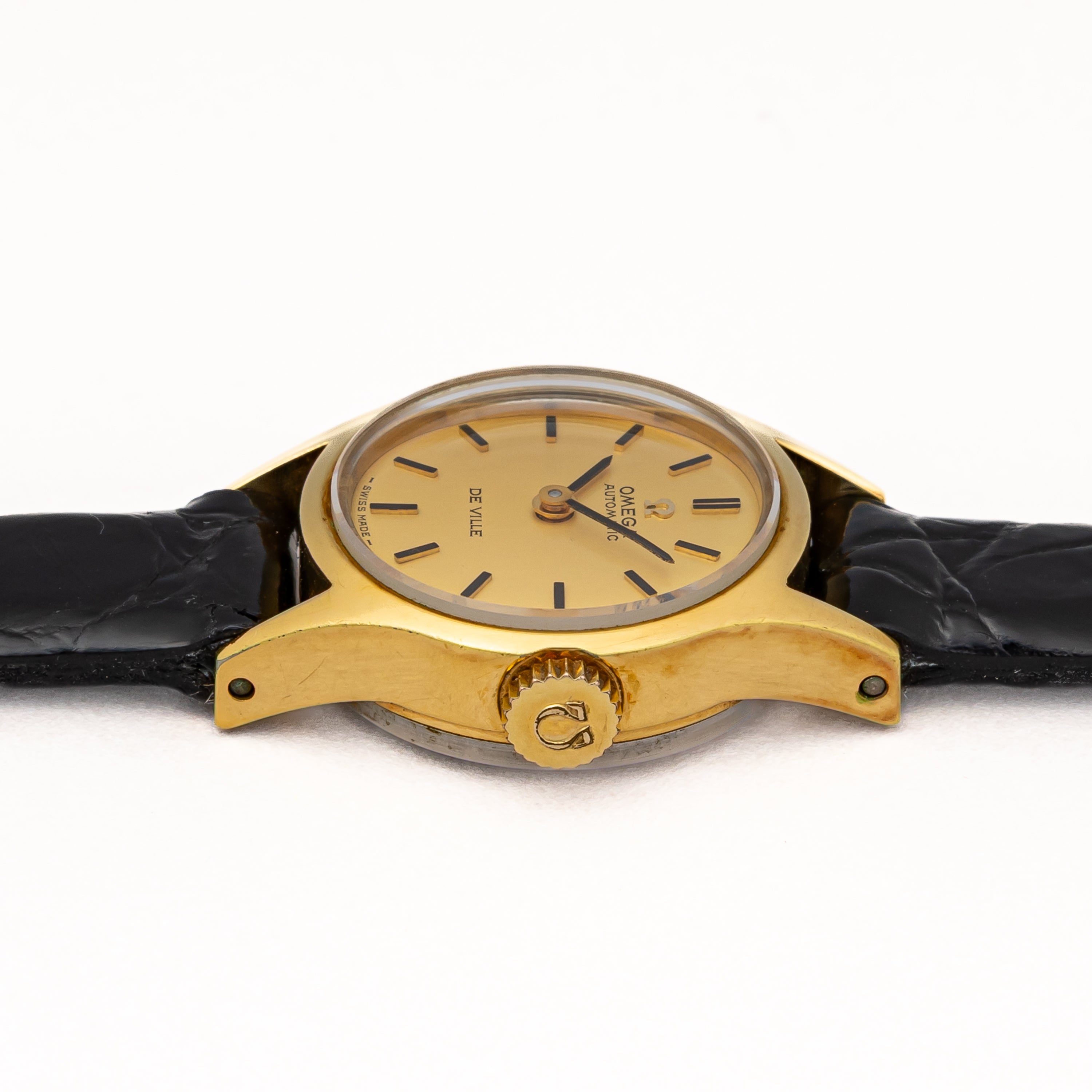 オメガ レディース デ・ヴィル 金張りケース 1971年製 自動巻き 純正尾錠付き