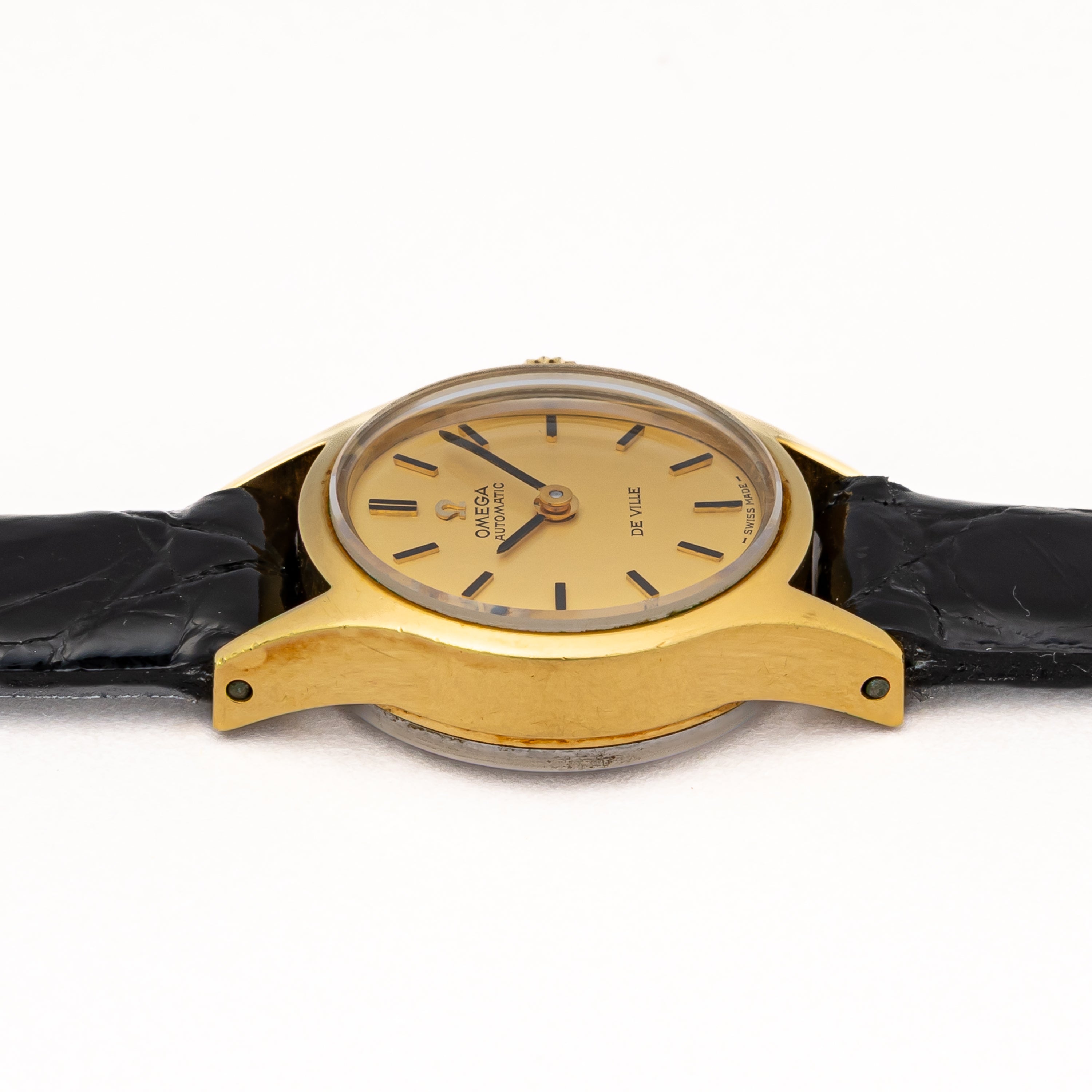 オメガ レディース デ・ヴィル 金張りケース 1971年製 自動巻き 純正尾錠付き
