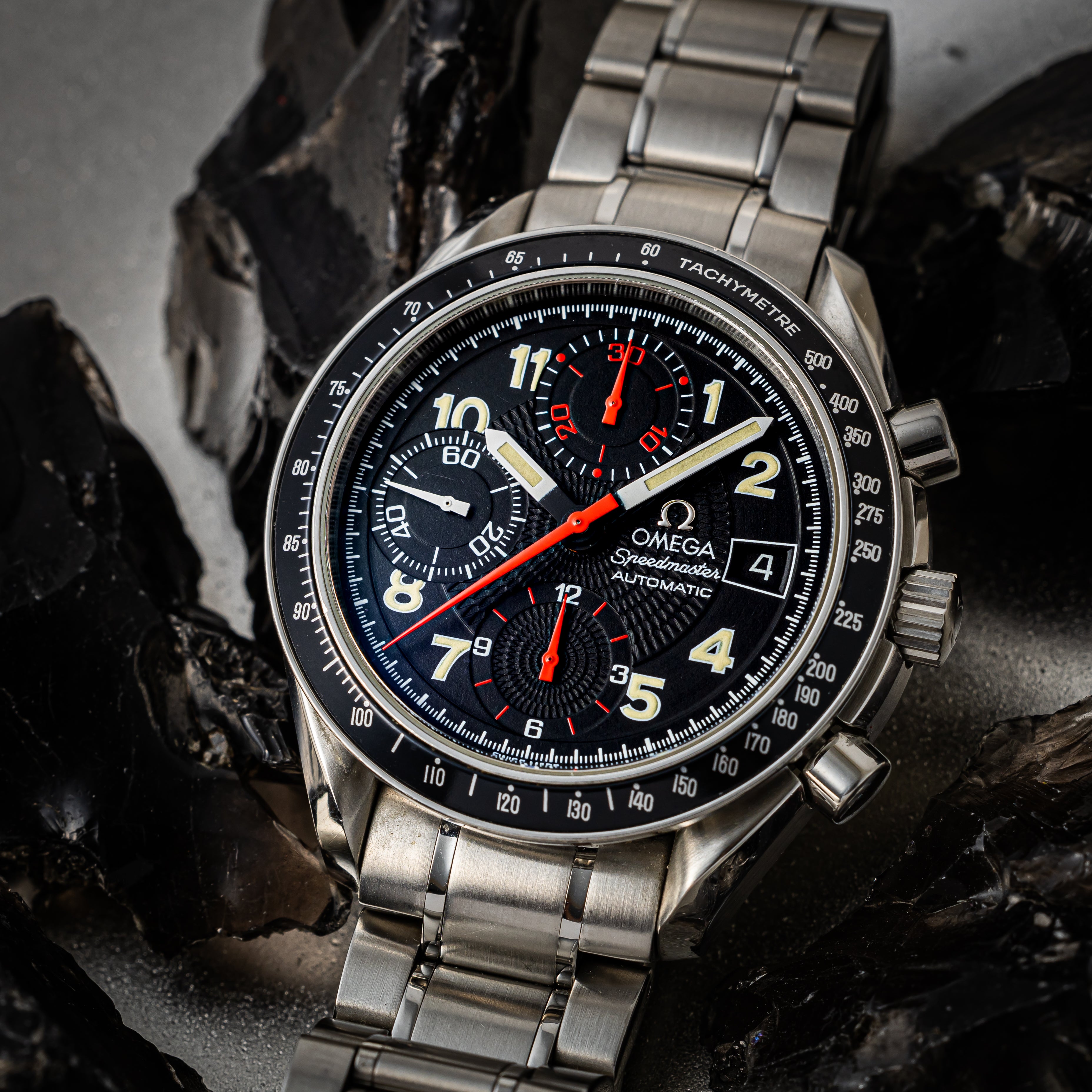 オメガ スピードマスター マーク40 1997年製 Ref.3513.53.000 箱、ギャラ、冊子付き