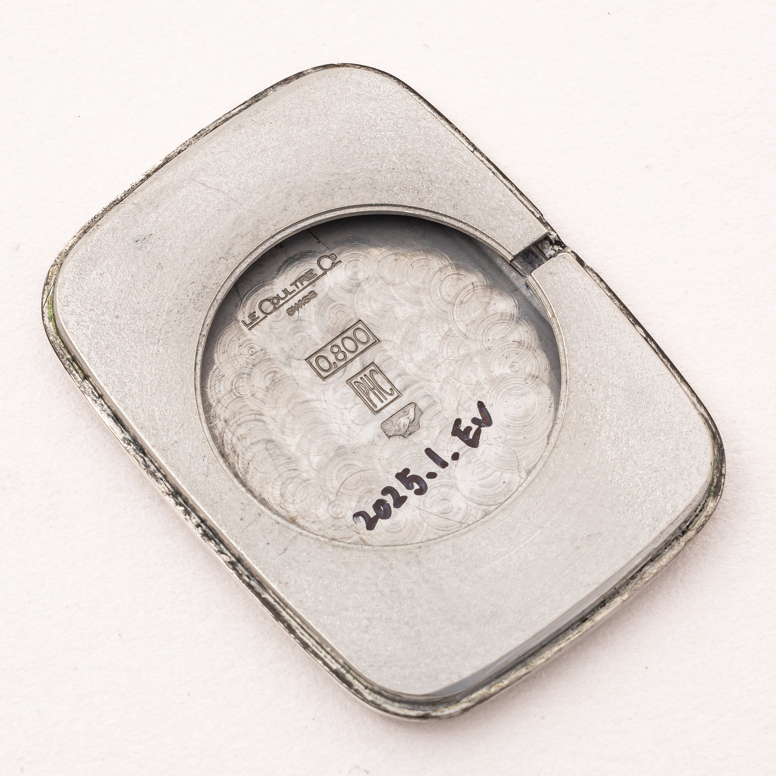 ジャガー・ルクルト レクタンギュラー 1970年代製 銀無垢ケース