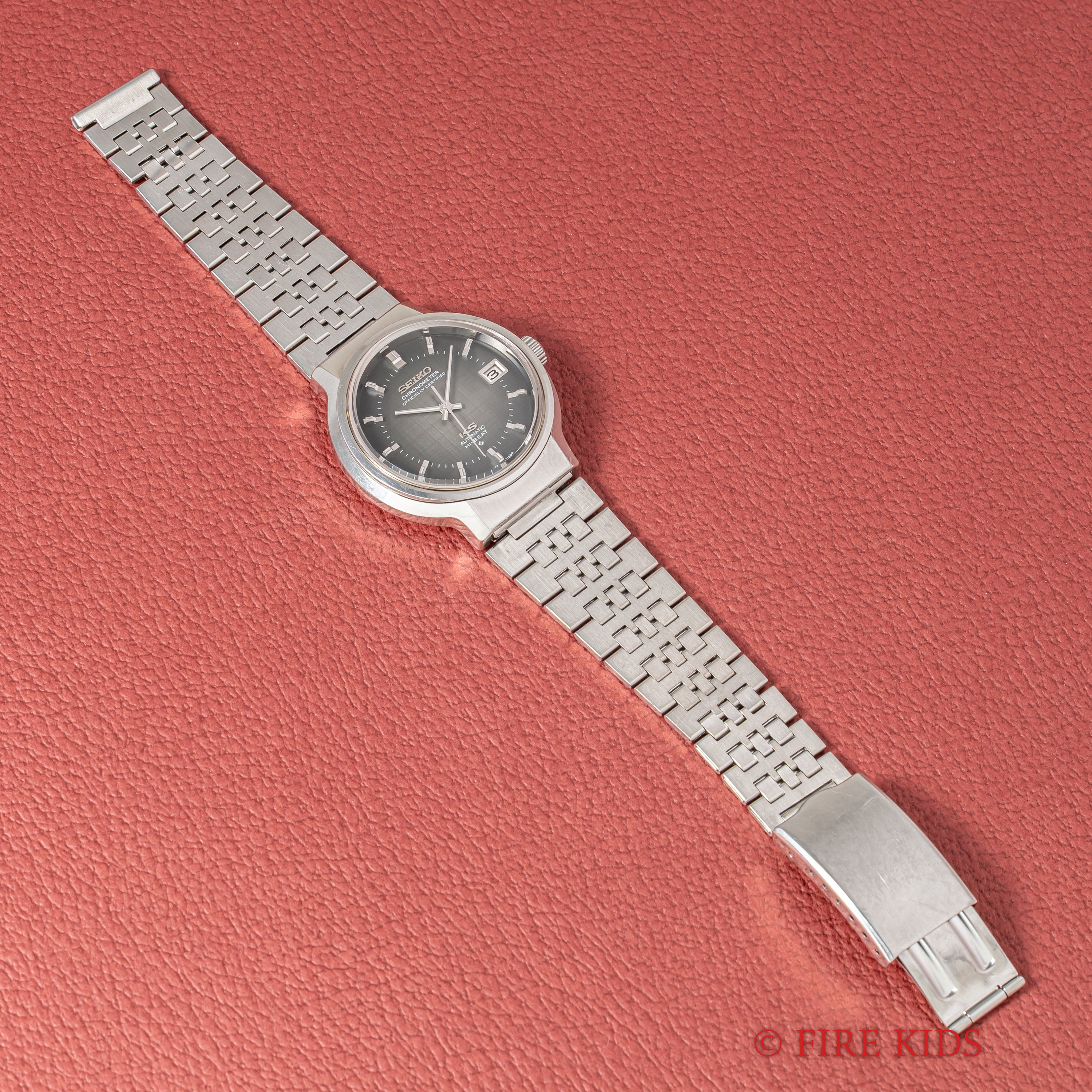 キングセイコー 1972年製 ハイビート自動巻 Ref.5625-7170 56KS グレーグラデーションダイヤル 社外ブレス