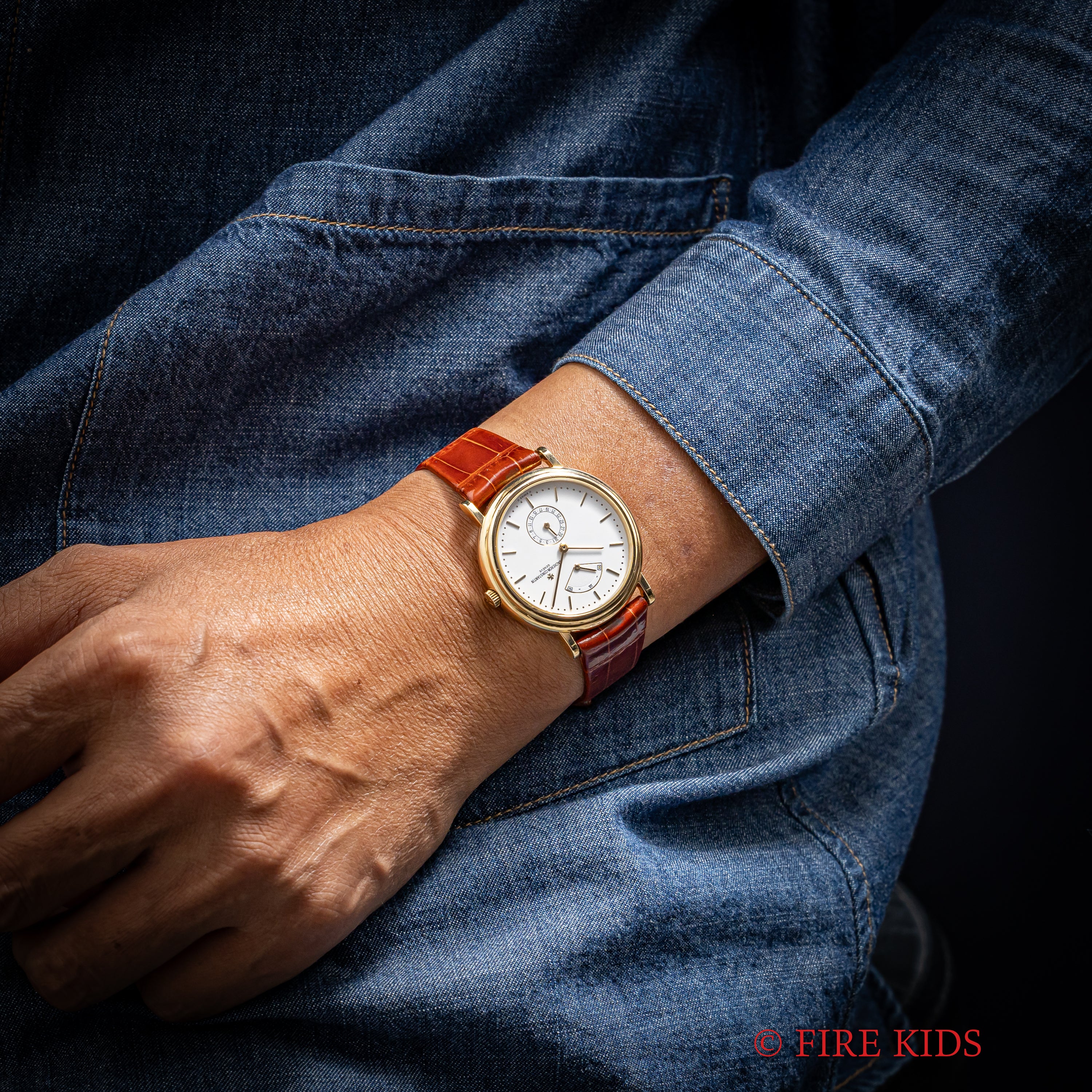 ヴァシュロン・コンスタンタン トゥールドイル 1990年代製 18金無垢ケース 純正金無垢尾錠付き