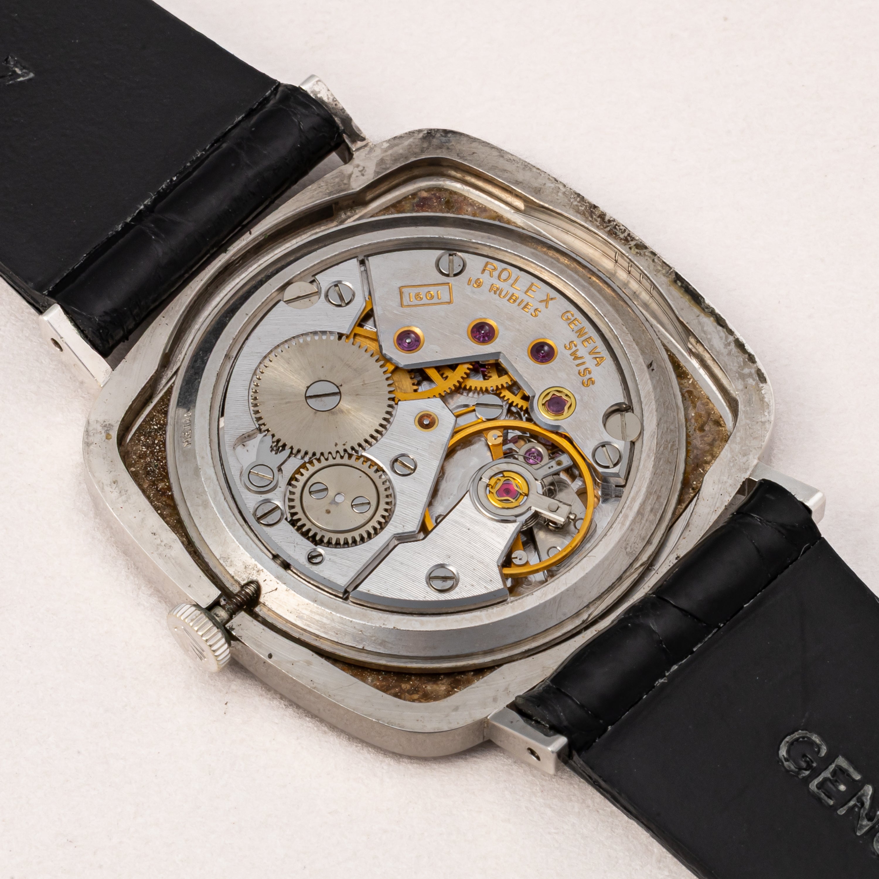 ロレックス 18金無垢ホワイトゴールド チェリーニ 1976年製 Ref.4084 手巻き 純正尾錠付き