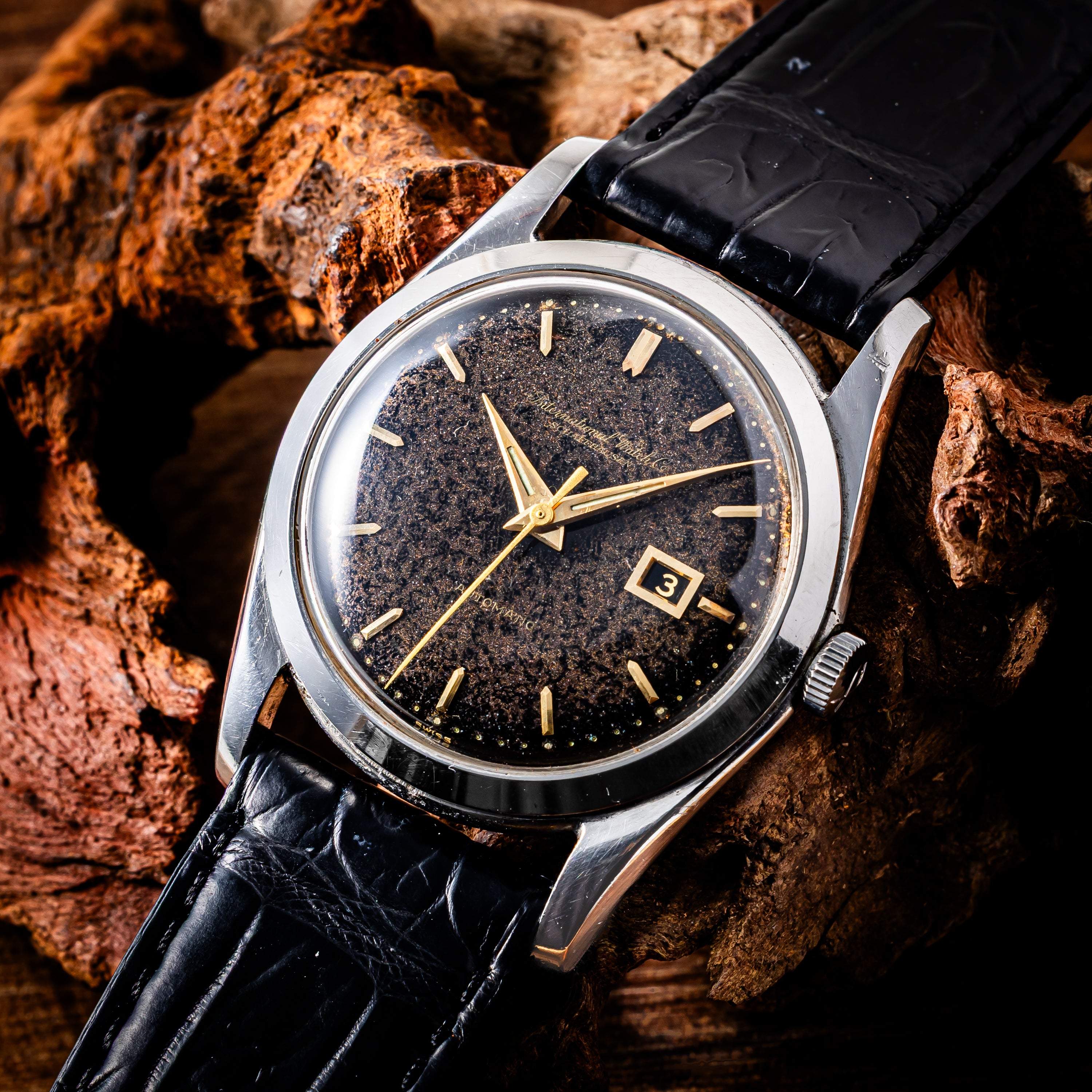 IWC ギルトダイヤル ブラウンチェンジ 寄り目 1963年製 ペラトン式自動巻き Cal. 8531